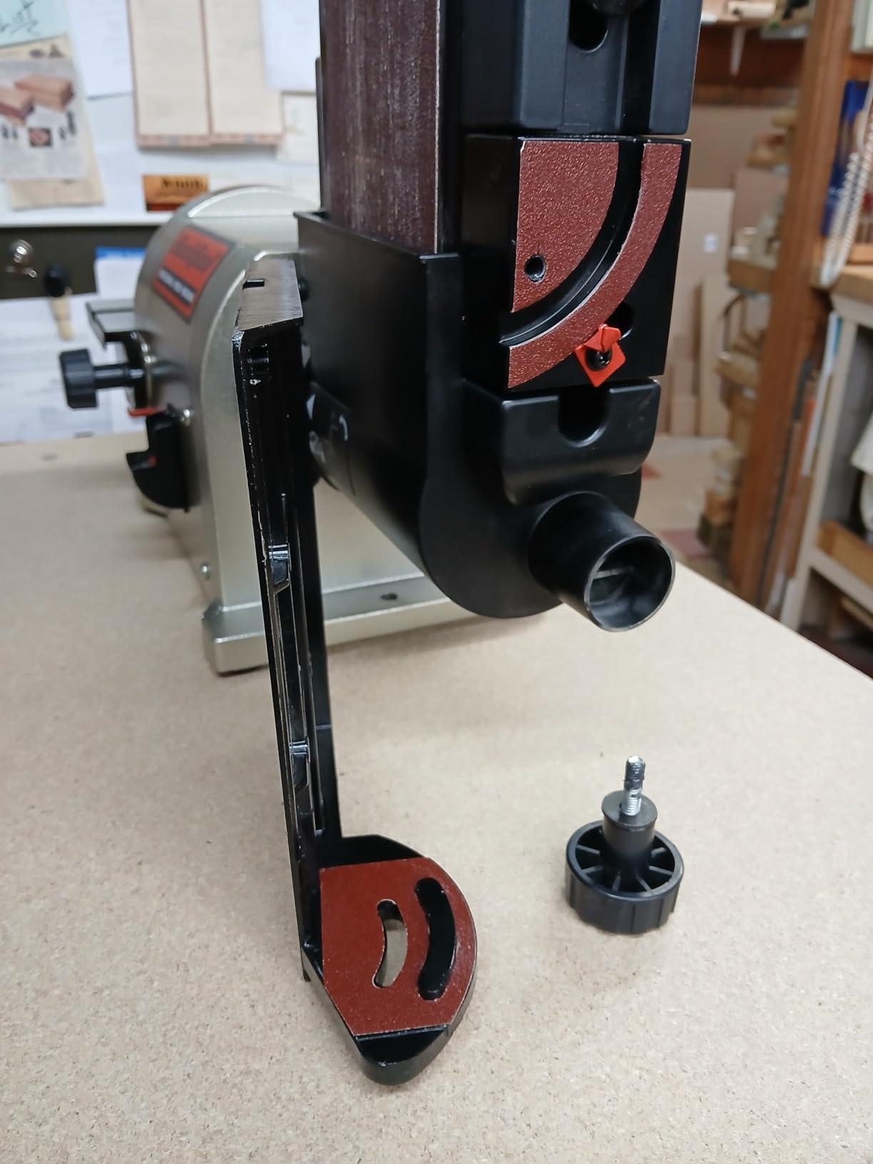 BUCKTOOL 5.0A Belt Disc Sander 4 in x 36 in Belt and 6 in Disc Sander with 3/4HP Direct-drive Motor and Portable Al Base, BD4603 Upgraded Model customer photo 1