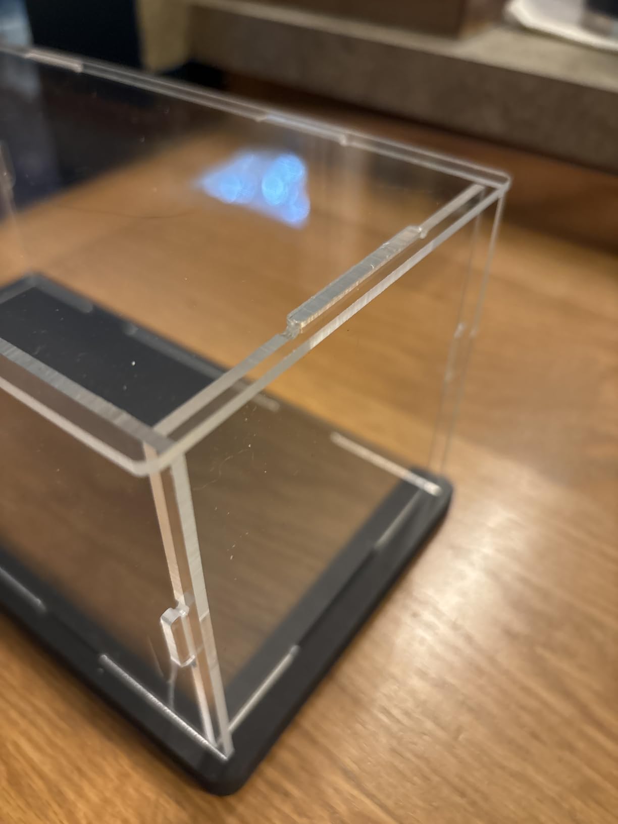 Thickened Clear Acrylic Display Case for Lego and 1/18 RC Car Collectibles with Light, 15.7x7.9x7.9in customer photo 1