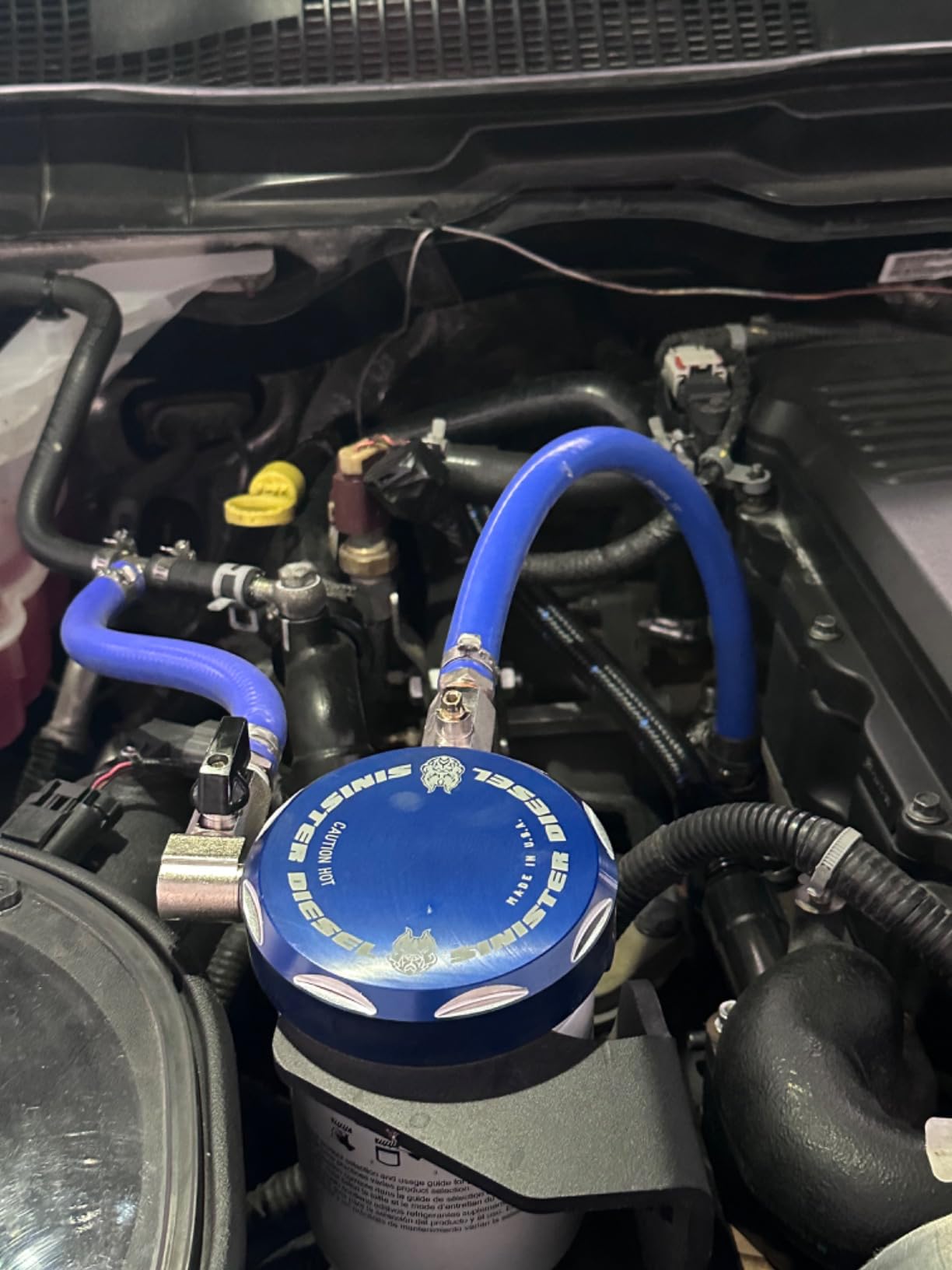 Sinister Diesel Coolant Filtration System for 2013-2018 Dodge Ram 2500/3500 6.7L Cummins – Protects Heater Core, Reduces Contaminants, Easy Bolt-On Install, Includes Filter & Hoses customer photo 1