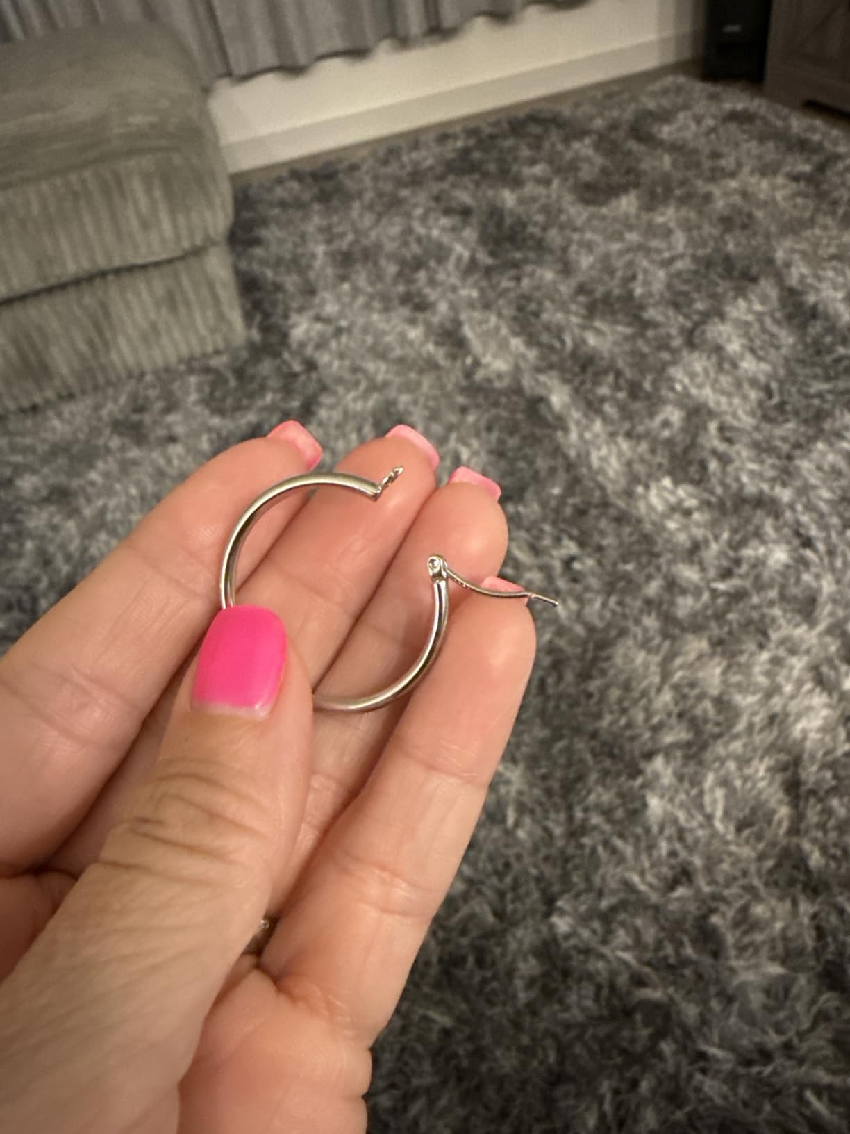 Gacimy Gold Hoop Earrings for Women 14K Gold Plated Hoops customer photo 2