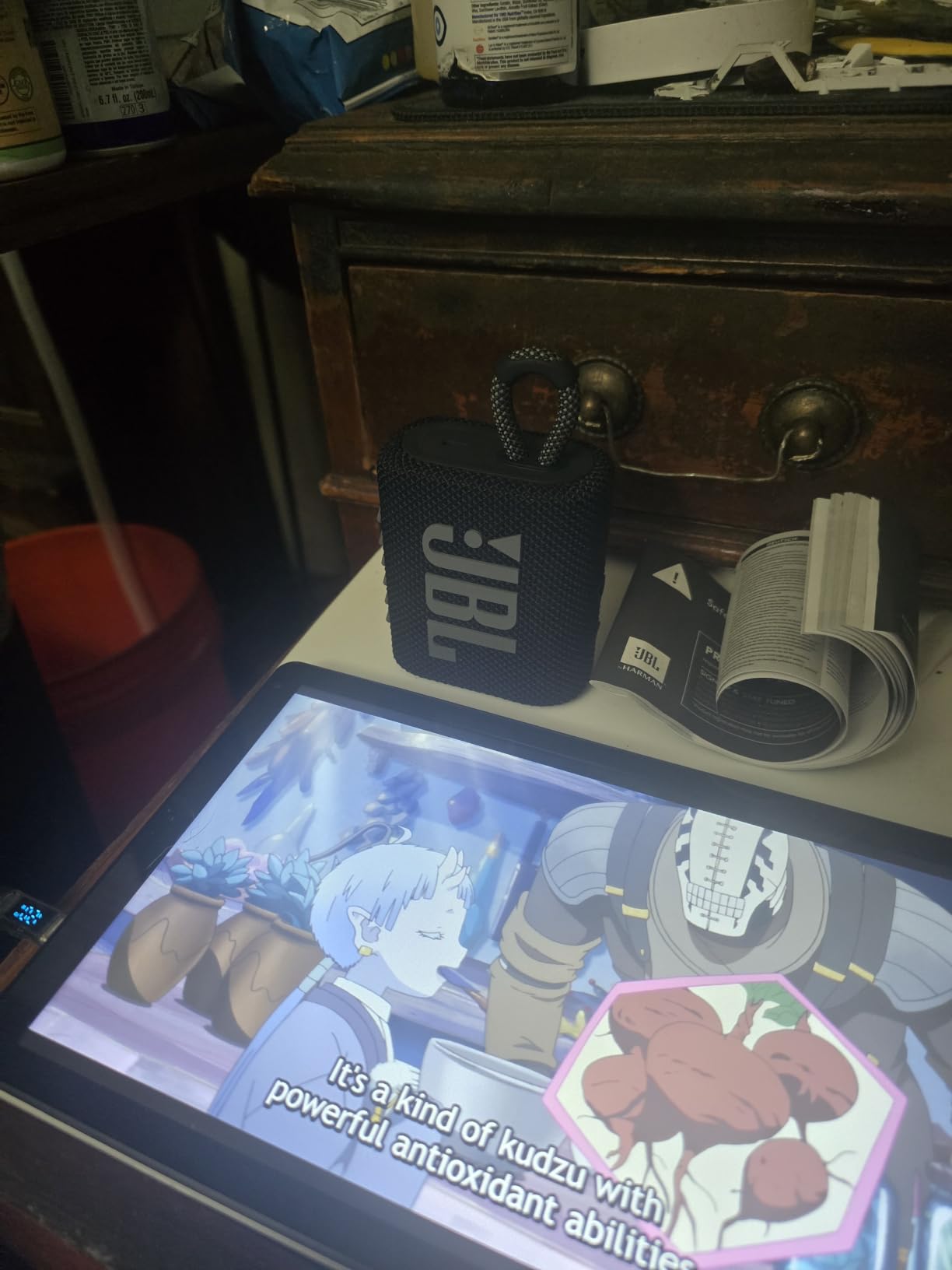 JBL Go 3 - Portable Mini Bluetooth Speaker, big audio and punchy bass, IP67 waterproof and dustproof, 5 hours of playtime customer photo 2