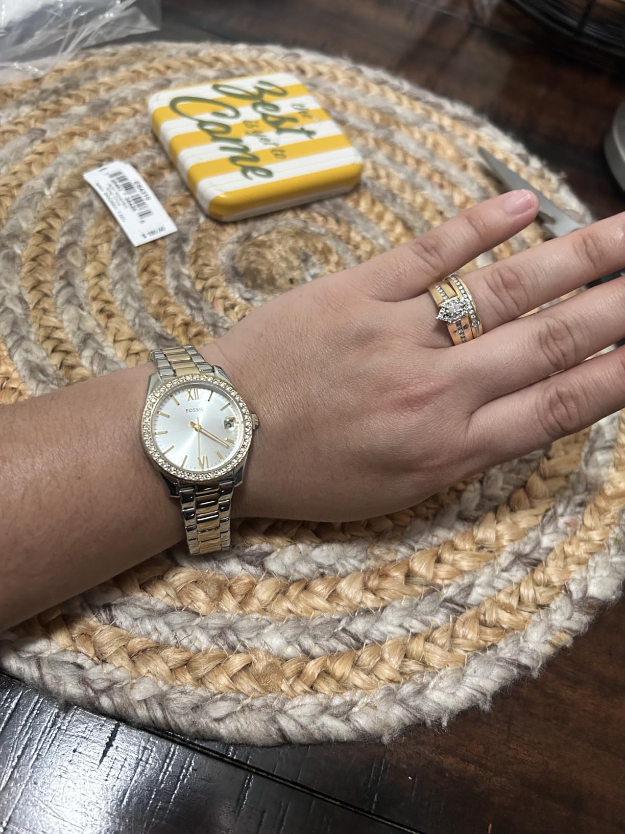 Fossil Women's Watch, Scarlette Quartz Stainless Steel Three-Hand Watch for Women customer photo 2