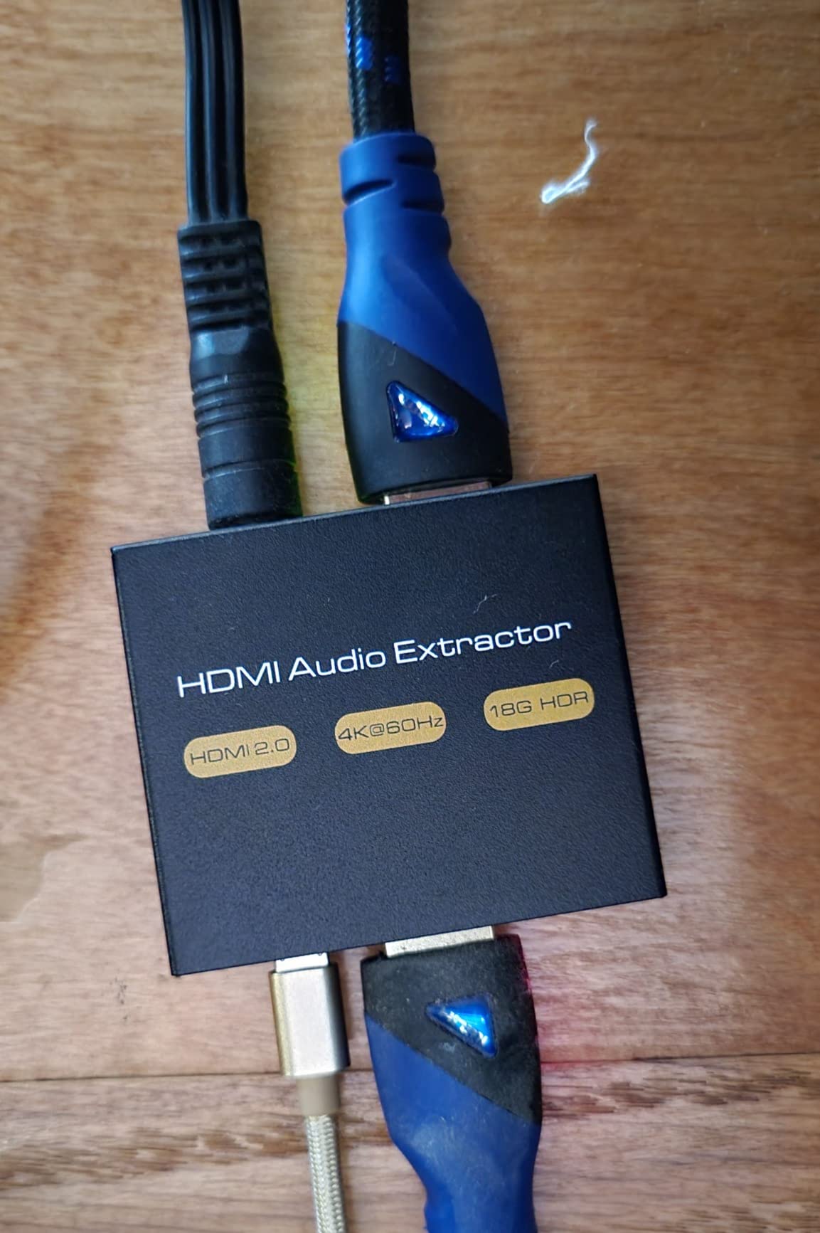 VPFET HDMI Audio Extractor Splitter 4K 3.5mm Adapter Converter with AUX RCA L or R Stereo Output Support 1080P 3D Compatible for PS4 Fire Stick Blu Ray Player etc customer photo 2
