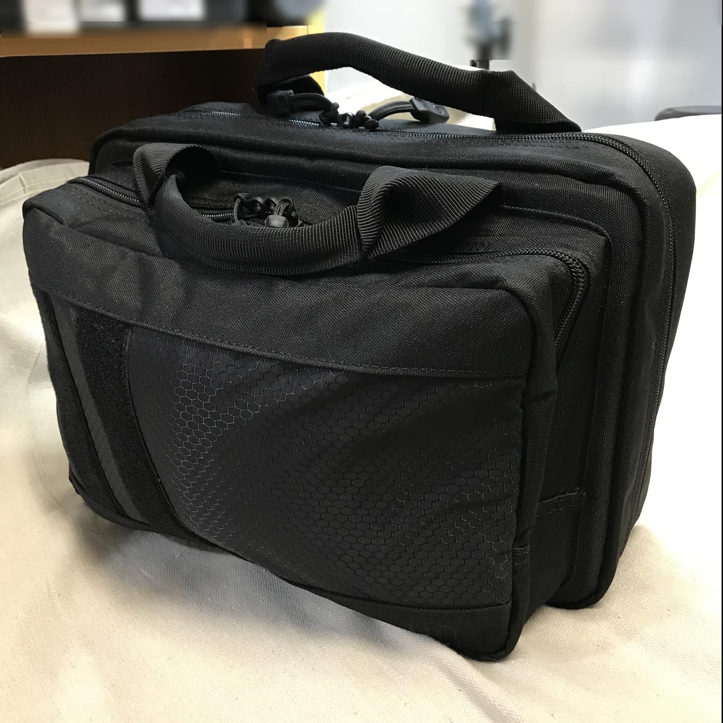 Savior Equipment Specialist Series Tactical Double Scoped Handgun Firearm Case Pistol Bag For Outdoor Hunting Shooting Range, Lockable Compartment, Additional Magazine Storage Slots customer photo 2