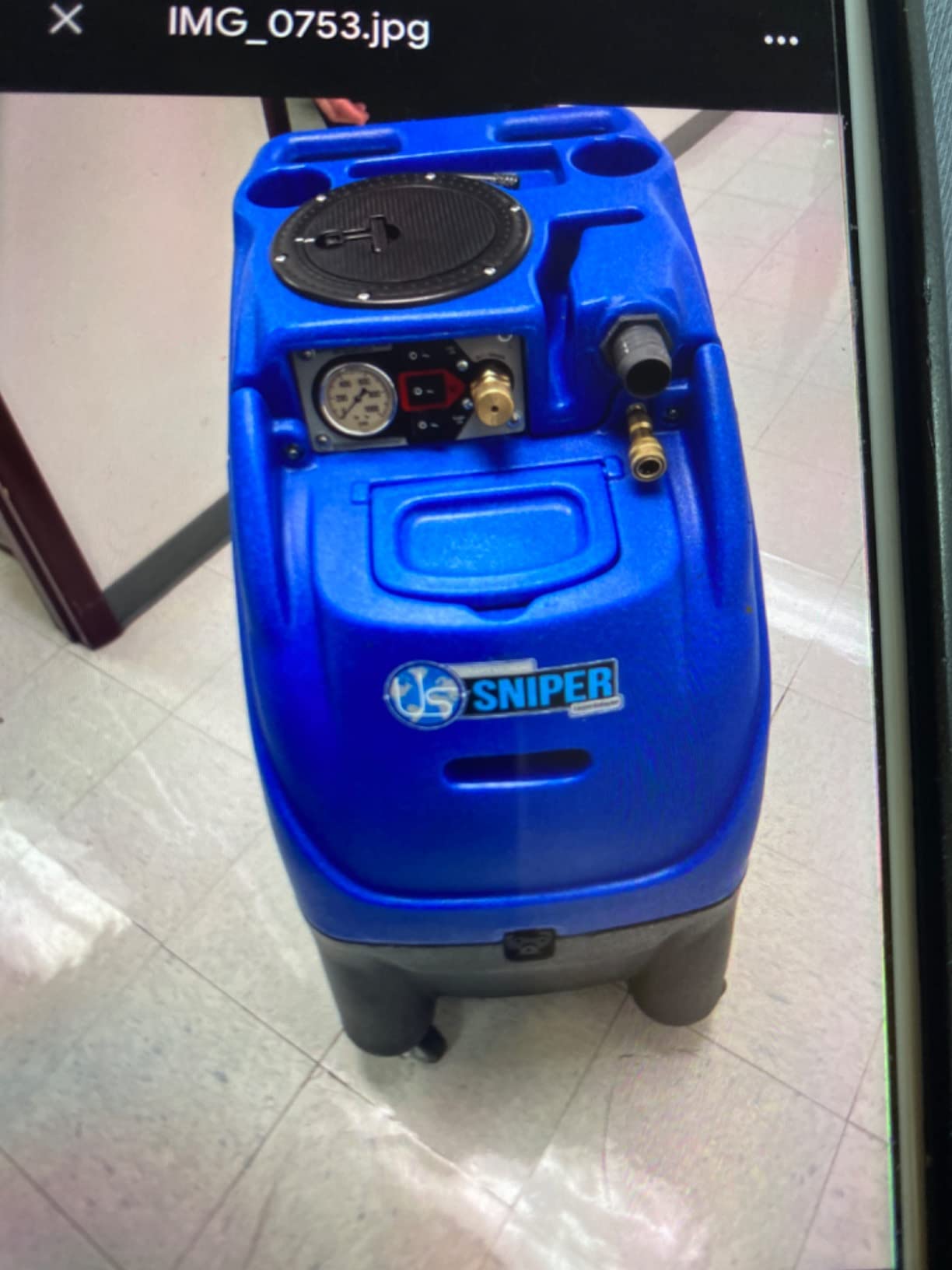 Sandia Sniper 500 PSI 2 Stage Carpet Cleaning Extractor Machine Heated Blue customer photo 1
