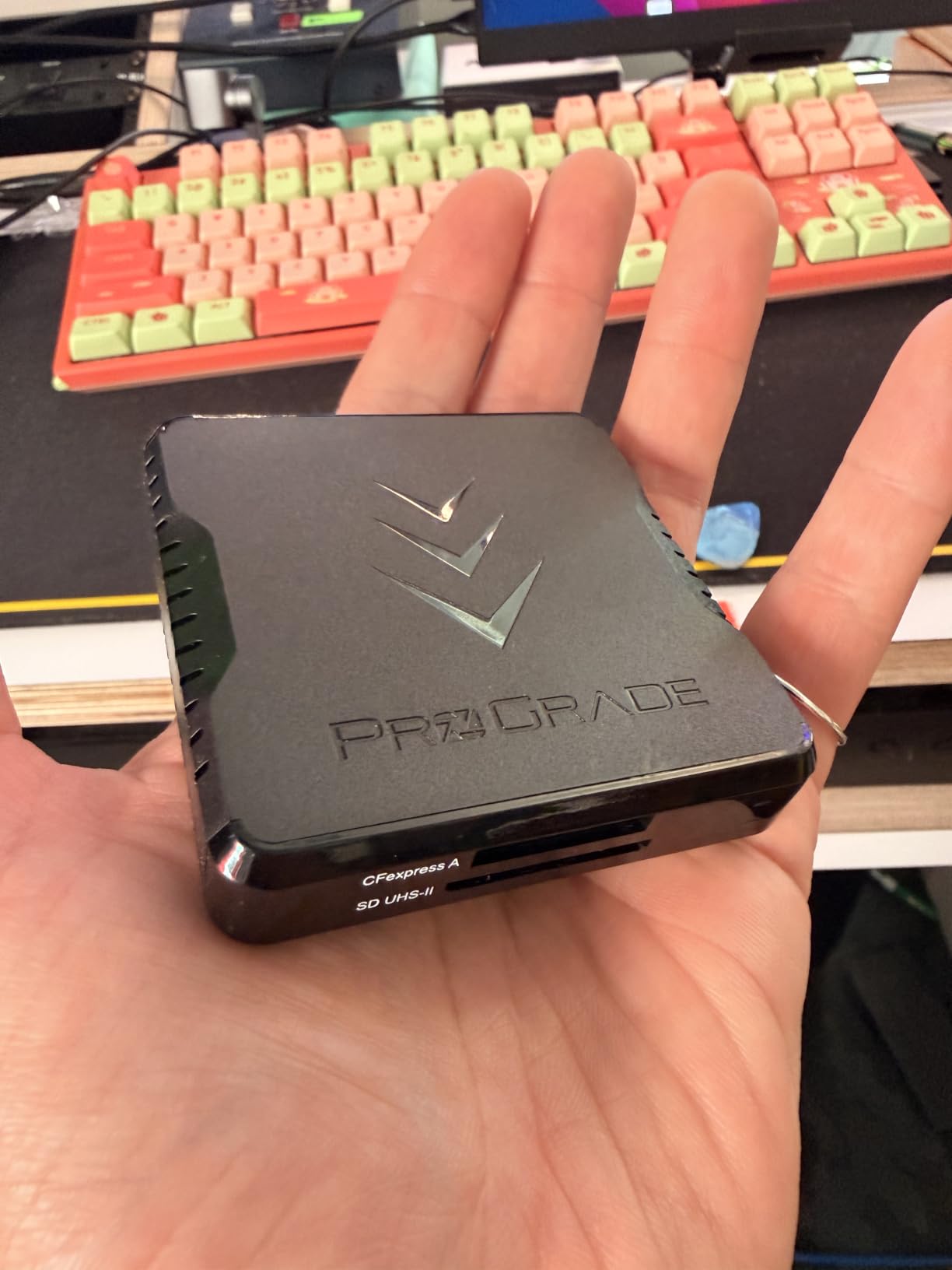 CFexpress Type A and SDXC/SDHC UHS-II Card Reader with Two Slots | USB 3.2 Gen 2 | by ProGrade Digital (PG09) | Up to 10Gb/s transfer speeds customer photo 1