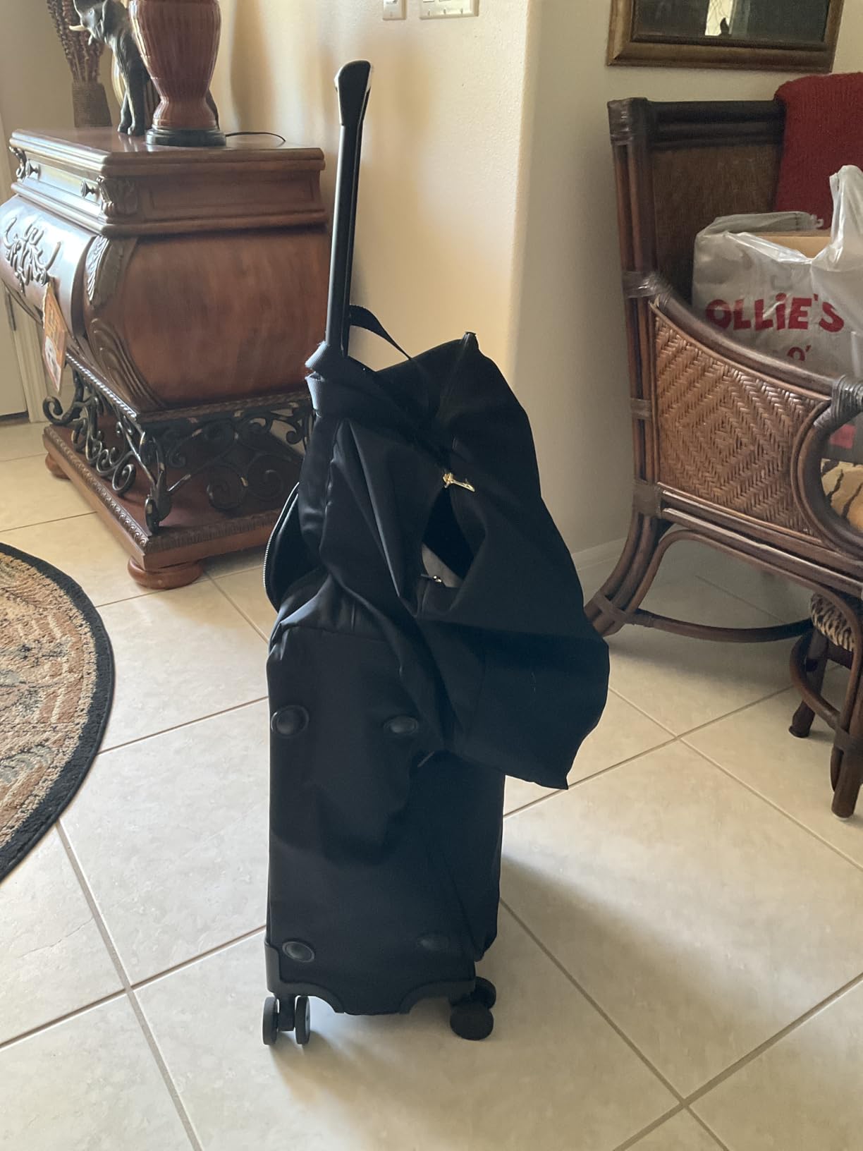 Bric's X-Travel 21” Carry-On Spinner – Airline Approved Luxury Softside Luggage with 360° Wheels, Recycled Water-Resistant Fabric, Interior Pockets, and Leather Details – Olive customer photo 2
