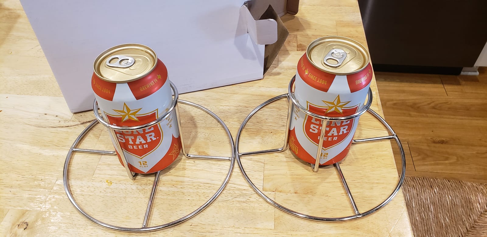 Beer Can Chicken Holder -2 pcs for Grill Oven Smoker Sturdy Stainless Steel Beer Butt Chicken Holder for Whole Chicken Roaster Easy to Use and Clean Chicken Rack for Tender and Juicy Chicken Turkey customer photo 1