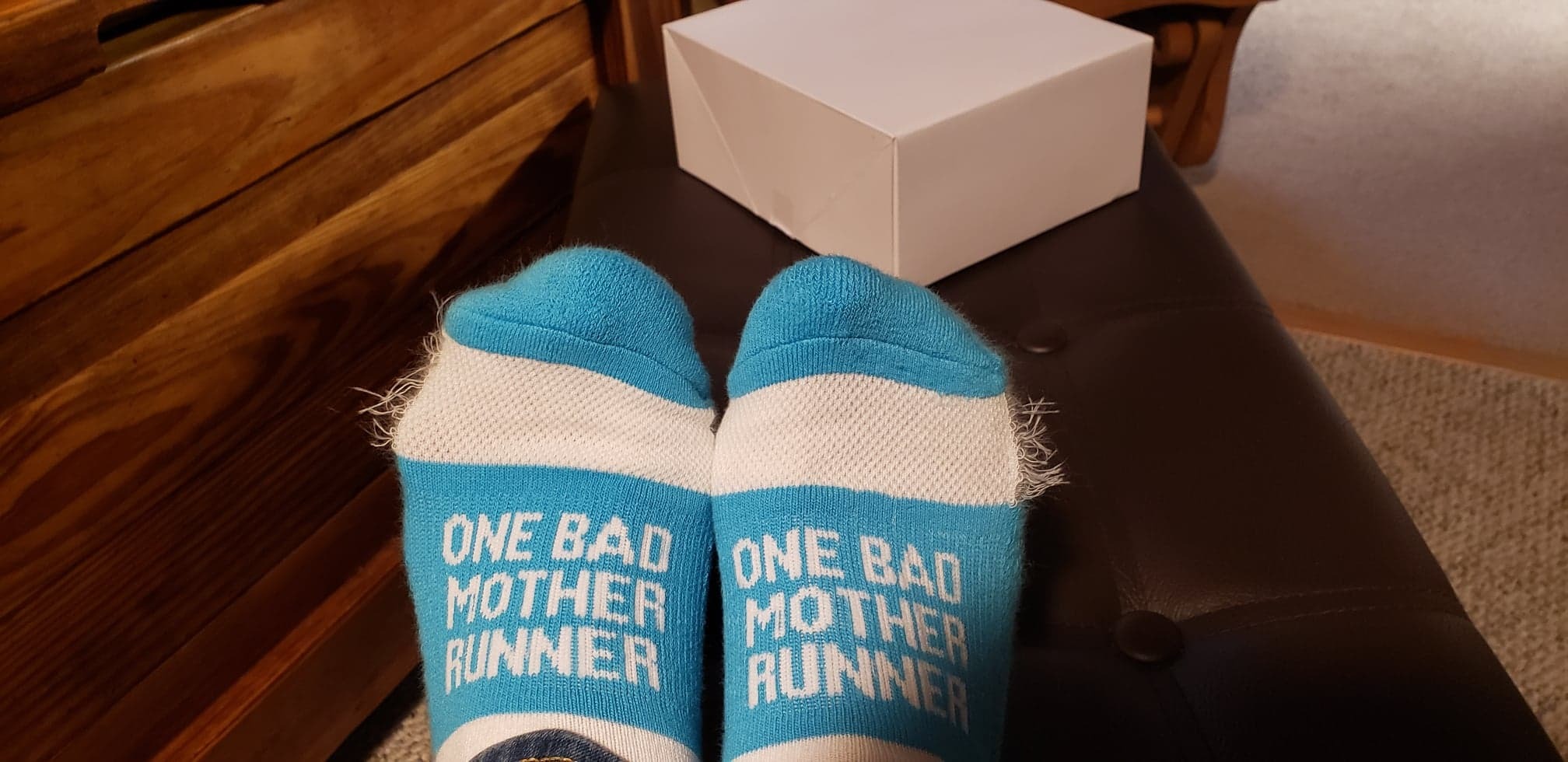 Gone For a Run Motivational Ankle Running Socks - Affirmation Runners Gifts customer photo 2