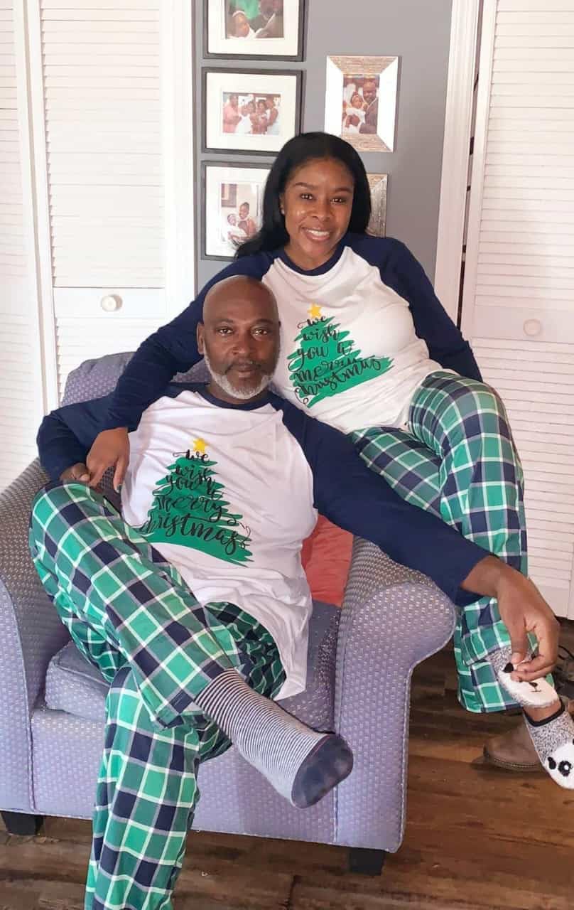 IFFEI Family Christmas Pajamas Matching Sets with Graphic Tops and Pockets customer photo 1