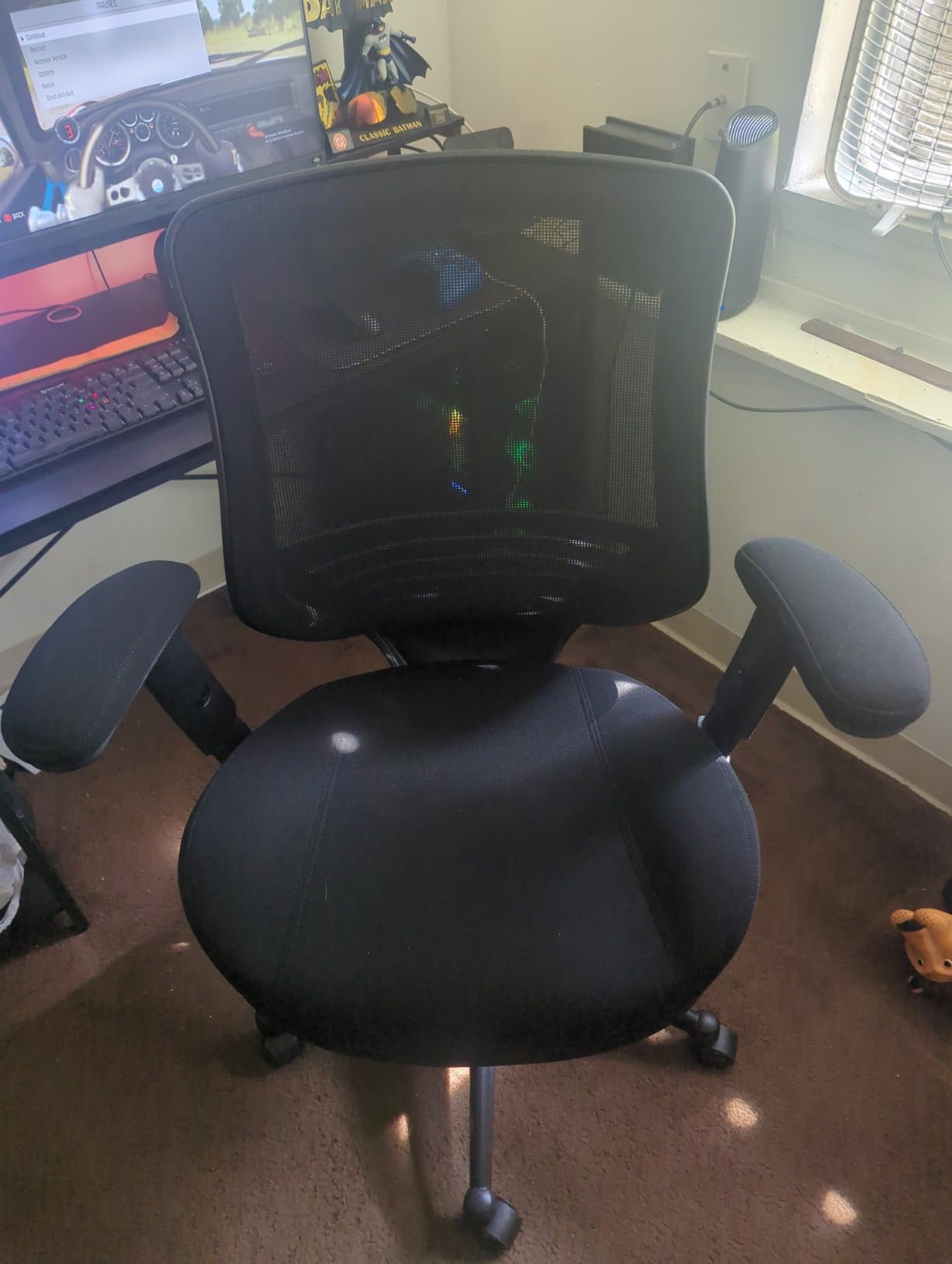 BOLISS 400lbs Ergonomic Office Chair Soft Thick Seat with Mesh Back (Black) | Wide Cushion, Computer Desk Chair, Tilt Lock, Height Adjustable Arms and Lumbar Support Reduce Back Pain customer photo 1