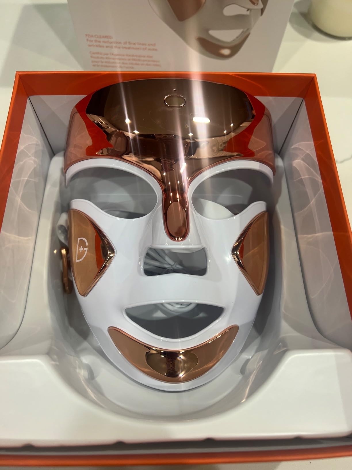 Dr. Dennis Gross DRx SpectraLite FaceWare Pro - LED Face Mask for Skin Rejuvenation with Dual Red & Blue Light Therapy, FSA HSA Eligible customer photo 1