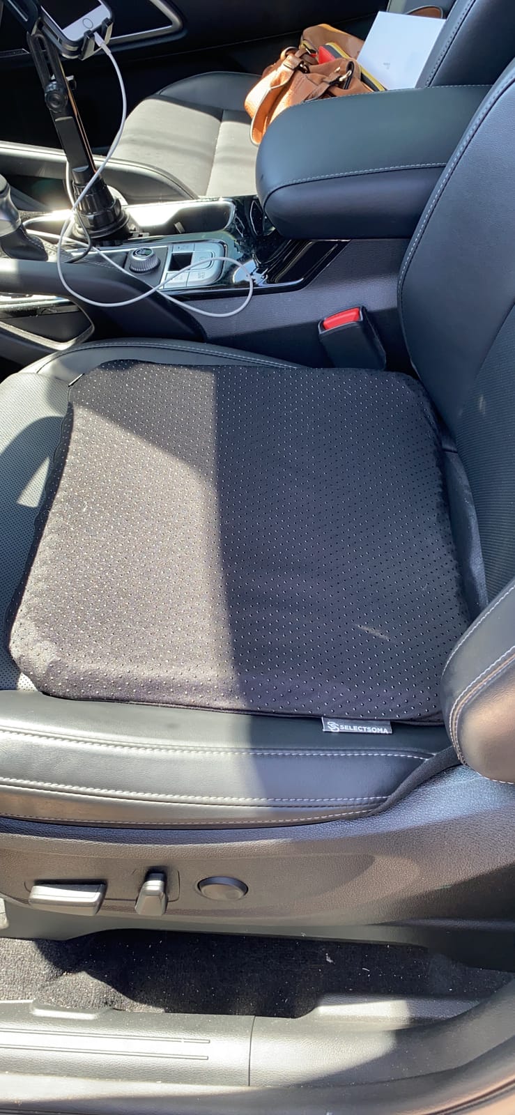 SelectSoma Gel Seat Cushion for Long Sitting, Pressure Relief for Sciatica, Tailbone, Coccyx & Back Pain customer photo 2