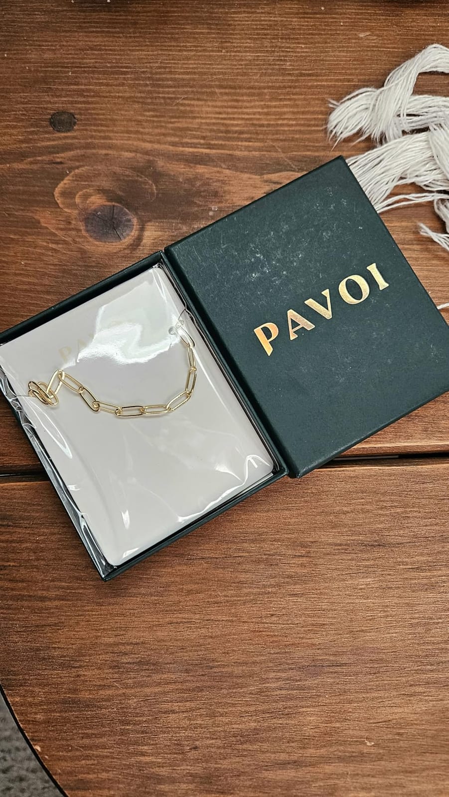 PAVOI Chain Necklace for Women, 14K Gold Plated Adjustable Layering Chain customer photo 2