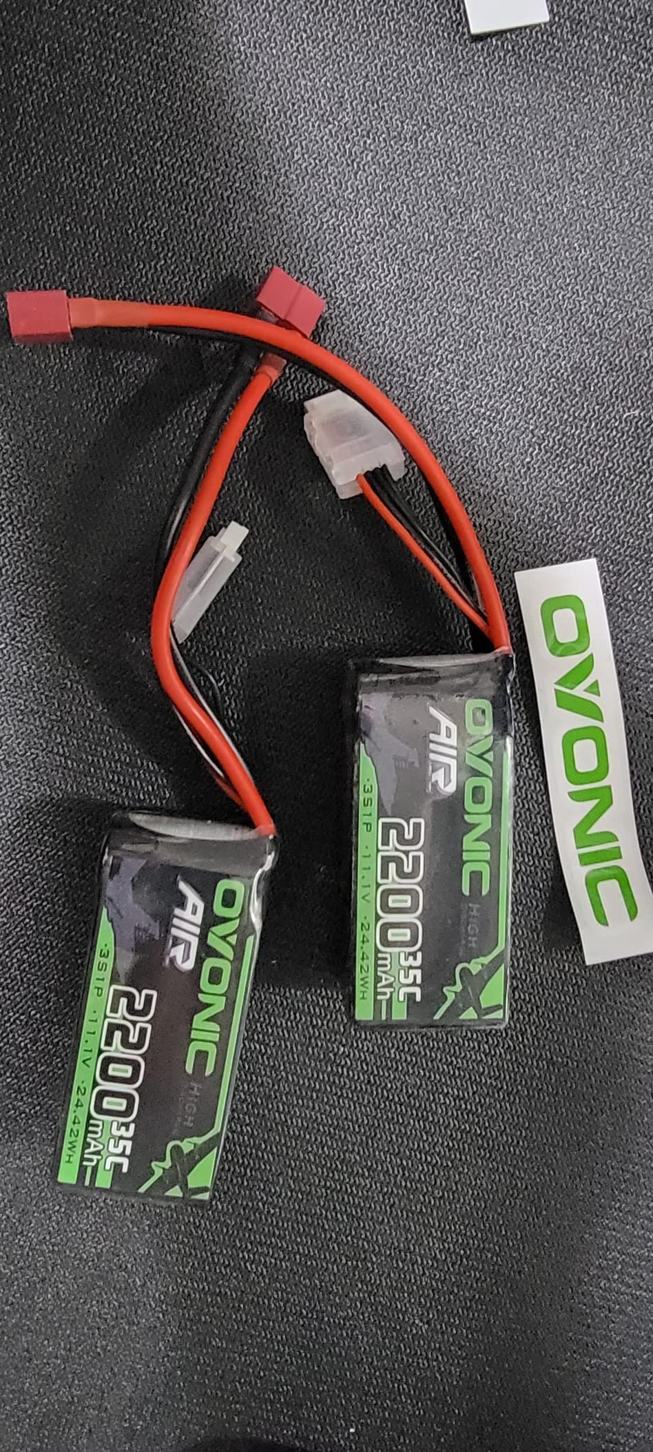 OVONIC 3S 11.1V Lipo Battery 2200mAh 35C Max to 70C Deans Connector - 2 Pack 3S Short Packs Batteries with Hyper Power for RC Car Vehicles RC Boat Drone Airplane Quadcopter Helicopter FPV (2 Packs) customer photo 2
