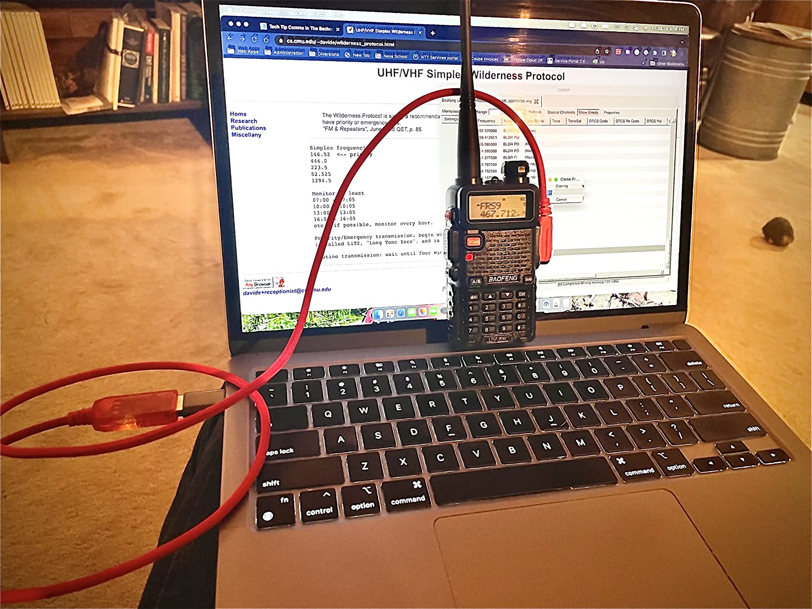 Baofeng Programming Cable for Two Way ham Portable radios: UV-5R, 5RA, 5R Plus, 5RE, UV-82, bf F8HP, UV3R Plus, BF-888S, USB Programming Cable FT232RL Cable, Red (1M) customer photo 1