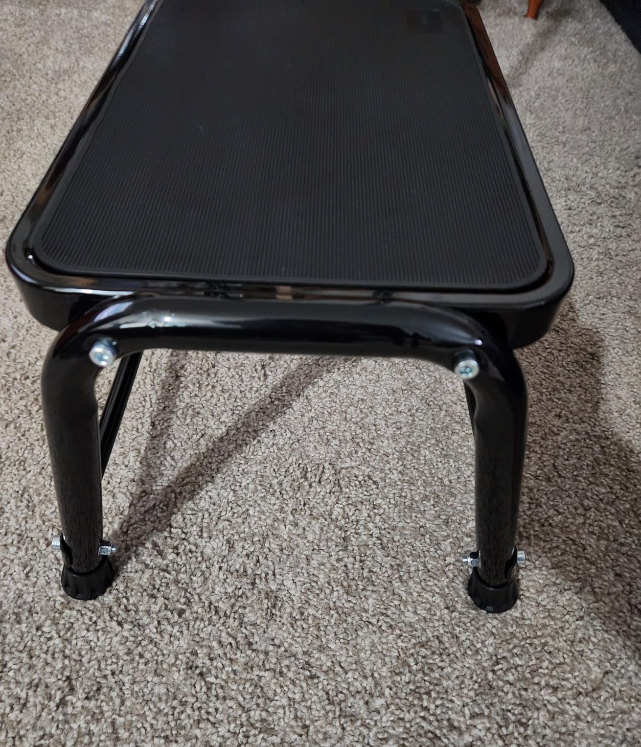 Step Stool with Handle for Adults, Seniors Heavy Duty Holds 350 lbs. Stepping Stool for Elderly Adults, Attractive Black for Kitchen customer photo 1