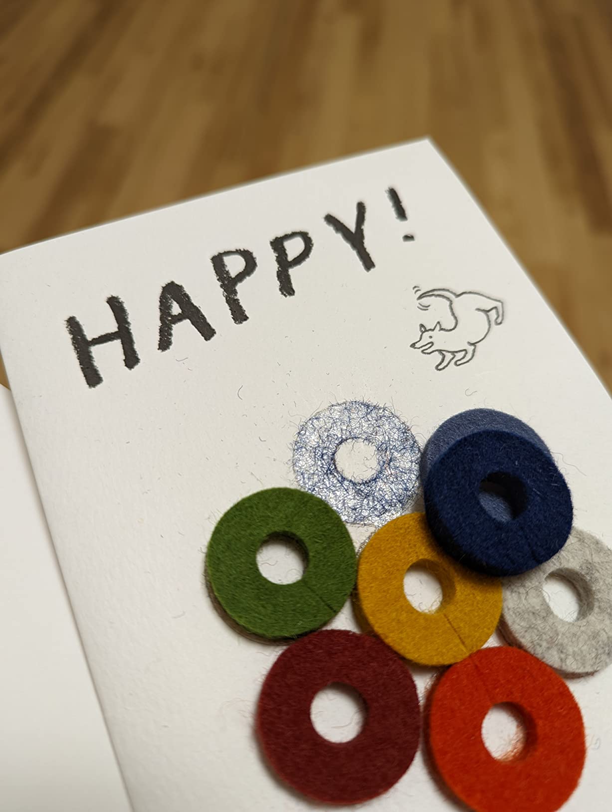 Graf Lantz - Wine-O's Merino Wool Wine Glass Charms (Midcentury) 12 Count - Drink Markers with Note Card - Reusable - 12 Colors - Boho Style - Home Decor, Party Favors & Vacation Essentials - 5mm Felt customer photo 2