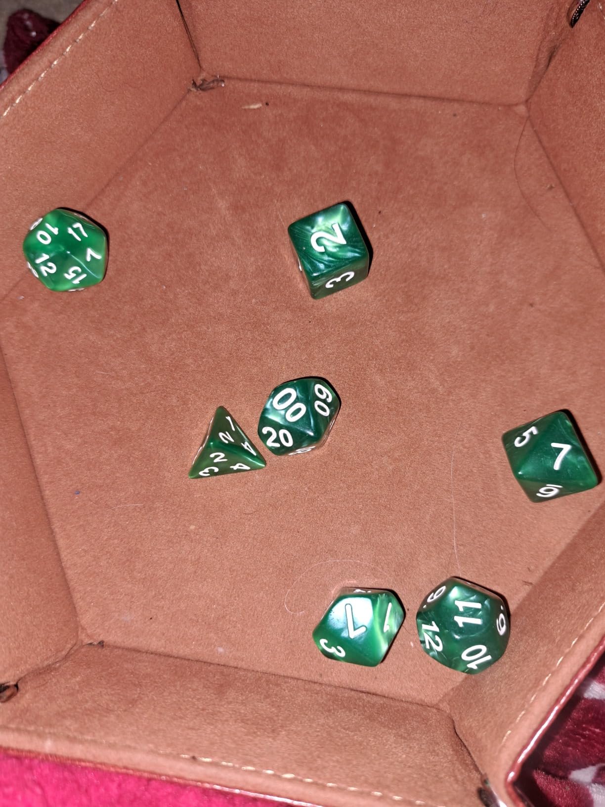 175 Pcs Bulk DND Dice Sets, Polyhedral RPG Dungeons and Dragons Dice, MTG | 25 Set, 25 Colors, D&D Dice, Large Flannel Bag, D4 to D20 Table Games, Pound of Dice, Party Favors customer photo 2