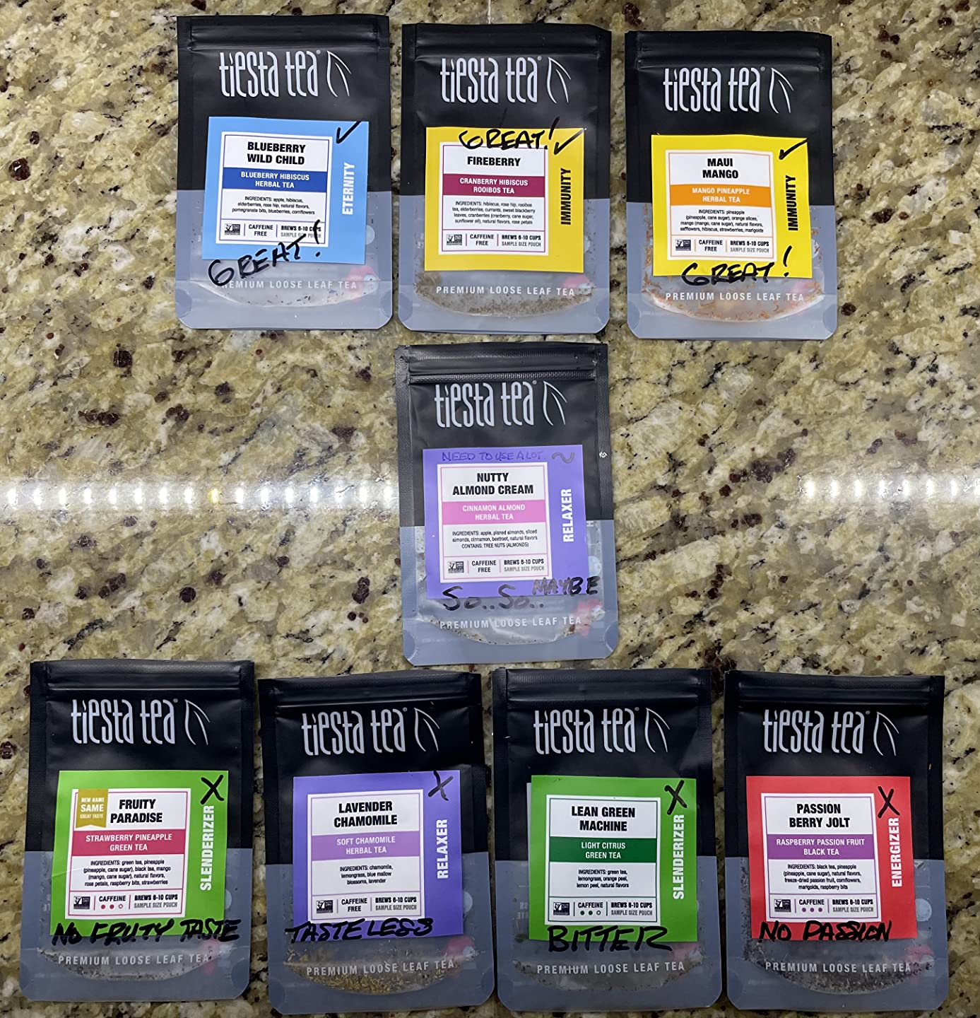 Tiesta Tea Top 8 Favorites Sampler Set, Loose Leaf, Up to 80 Cups Variety Pack customer photo 1