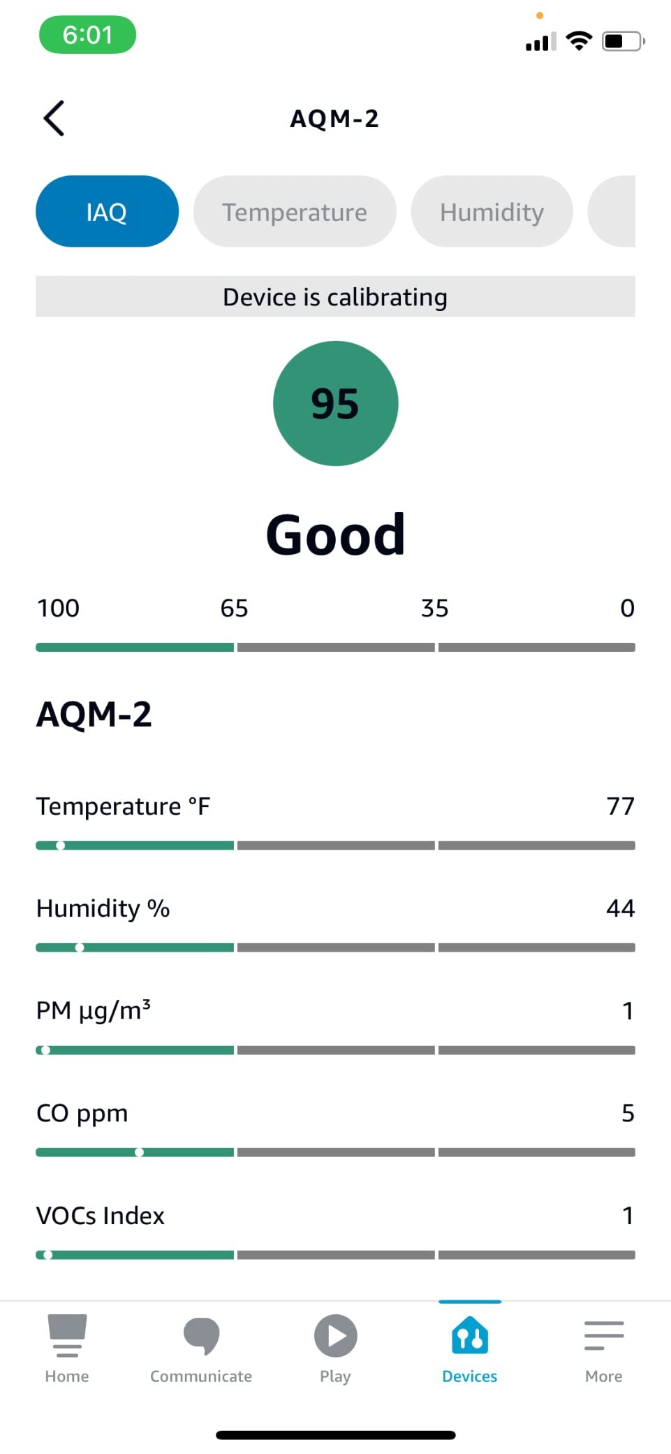 Amazon Smart Air Quality Monitor - Know your air, Works with Alexa customer photo 1