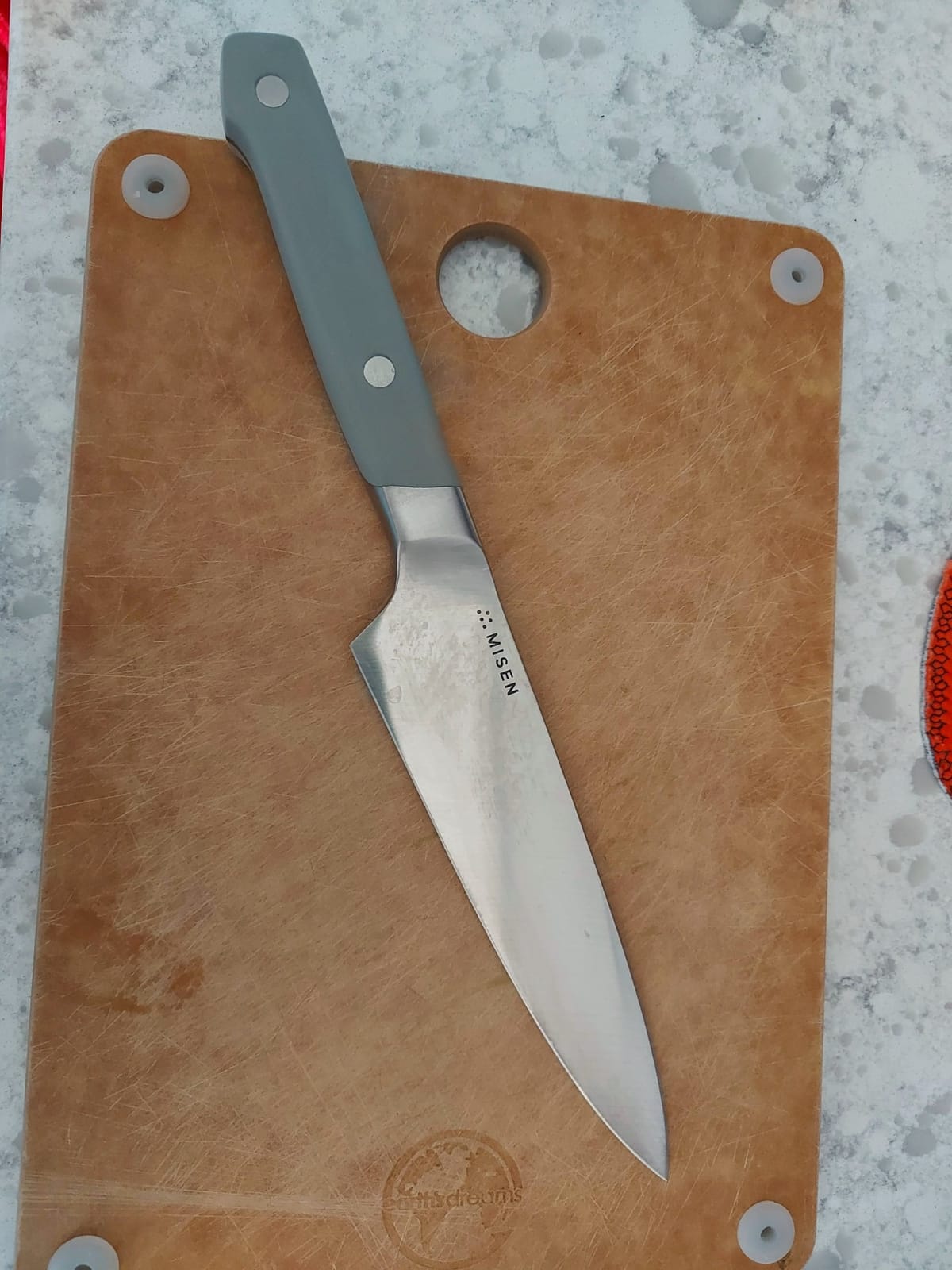 Misen 8 Inch Chef Knife, AUS-10 Japanese Stainless Steel - Gray customer photo 2