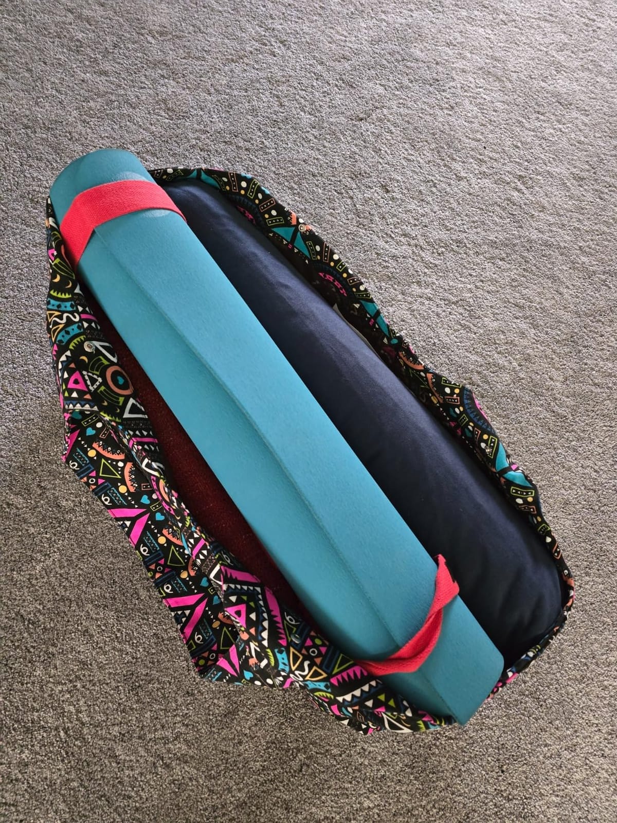 Aozora Yoga Mat Bag Large Yoga Mat Tote Sling Carrier with Pockets Fits Mats with Multi-Functional Storage Pockets Light and Durable customer photo 2