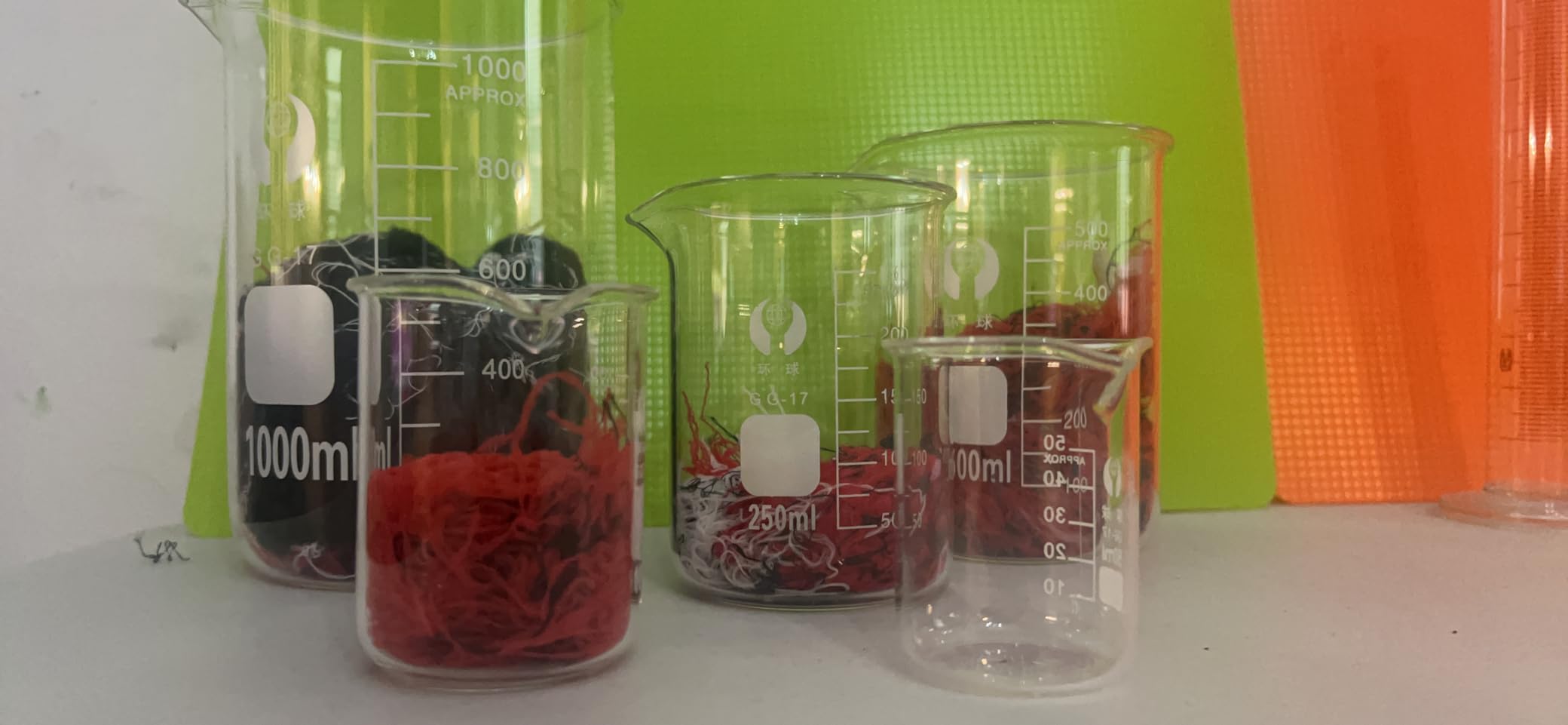Feekoon 10 Pieces Glass Measuring Beaker and Graduated Measuring Cylinder with Stirring Rod 50/100/ 250/500/ 1000 ml Thick Glass Beakers and 5/10/ 50/100 ml Graduated Cylinders for Science Lab customer photo 1