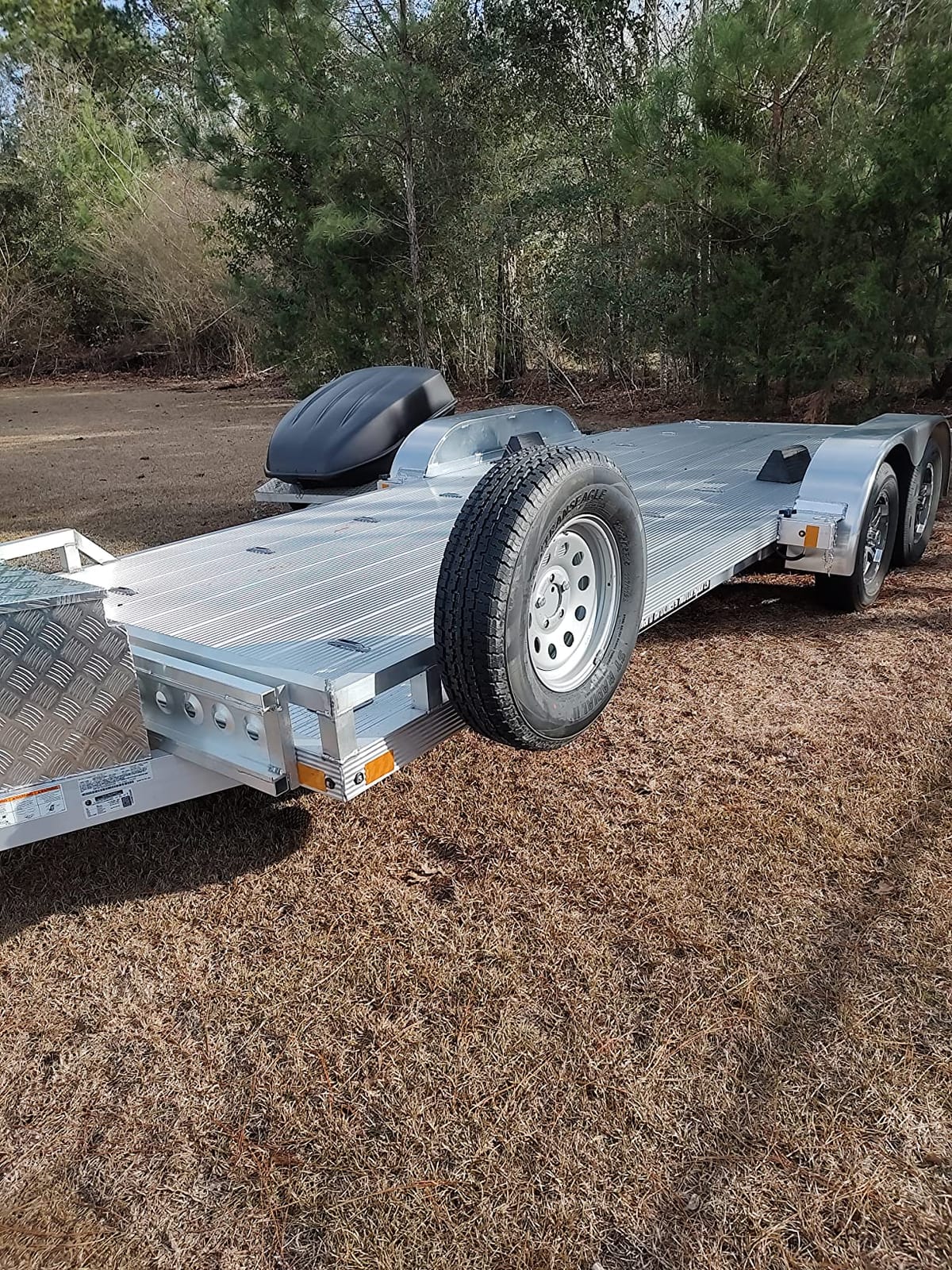 FIERYRED Trailer Spare Tire Mount,120LBS Spare Tire Carrier for Trailer,Utility Trailer and Boat, Tire Holder Bracket Fits 4 & 5 Lugs Wheels, Hold 3.94