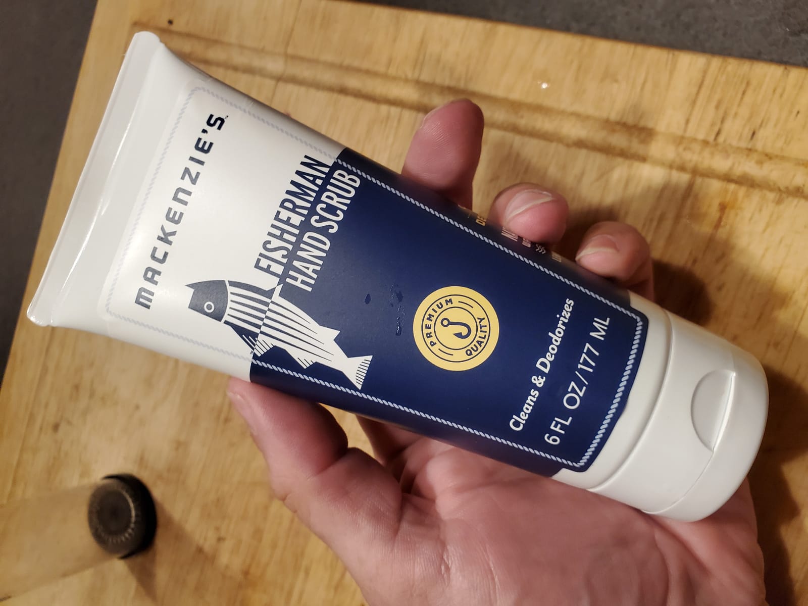 MacKenzie's Fisherman Hand Scrub - Hand Cleanser - Hand Deodorizer - 6 oz | Gifts for Fishermen, Gifts for Cooks, Gifts for Mechanics, Gifts for Tradesmen, Gifts for Gardeners, Proudly Made in the USA customer photo 2