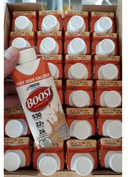 Boost Very High Calorie Very Vanilla Nutritional Drink - 22g Protein, 530 Nutrient Rich Calories, 8 Fl Oz (Pack of 24) customer photo 2