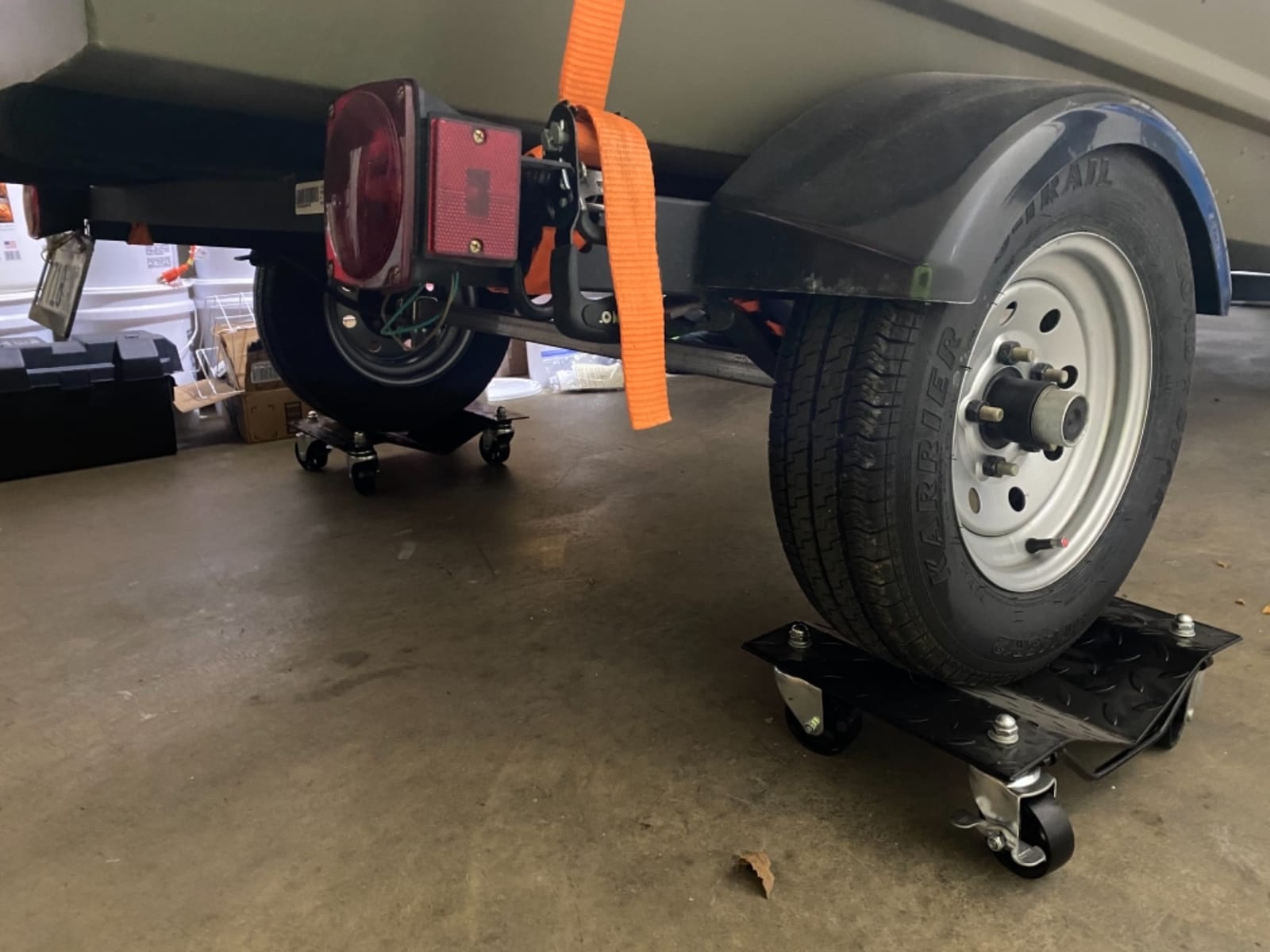 WEN 73017T 3000-Pound Capacity Vehicle Dollies with Brakes, Two Pack, Black customer photo 1