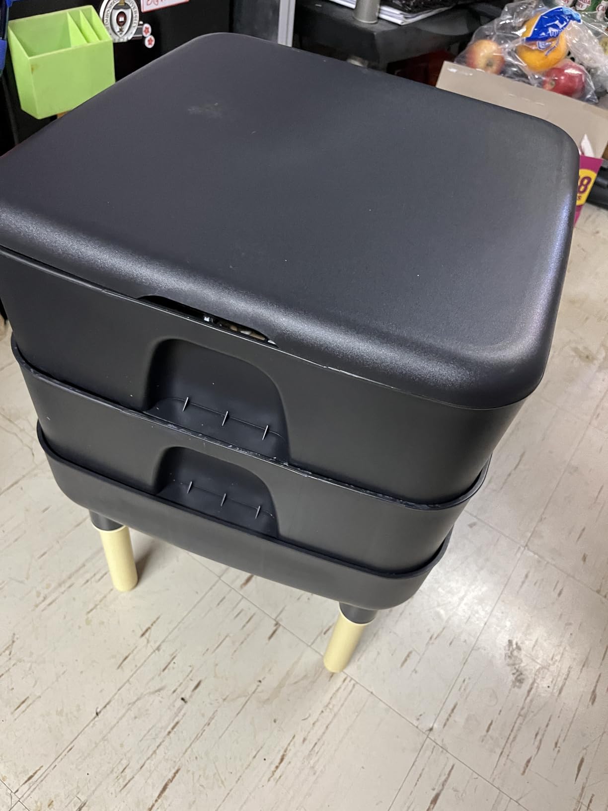 FCMP Outdoor - The Essential Living Composter, 2-Tray Worm Vermicomposter Bin, Grey customer photo 1