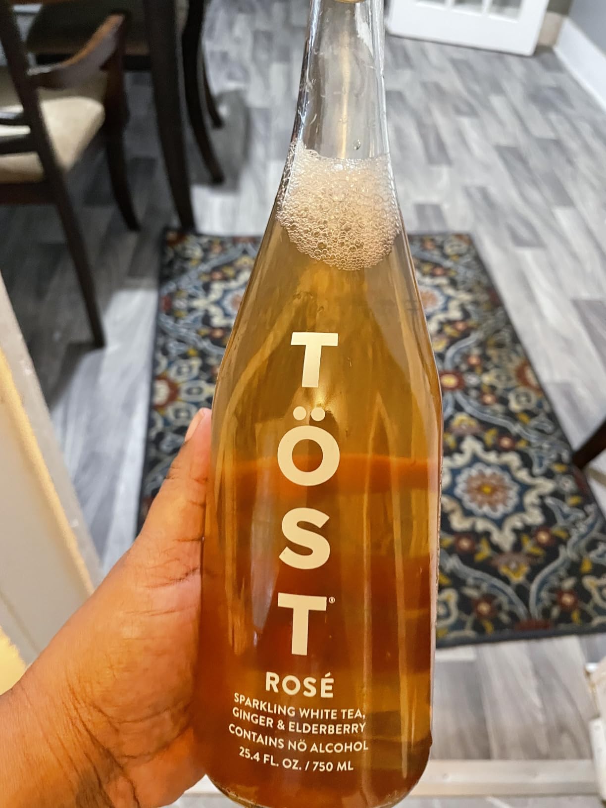Tost Rose Sparkling White Tea, Ginger and Elderberry, 25.4 FZ customer photo 1