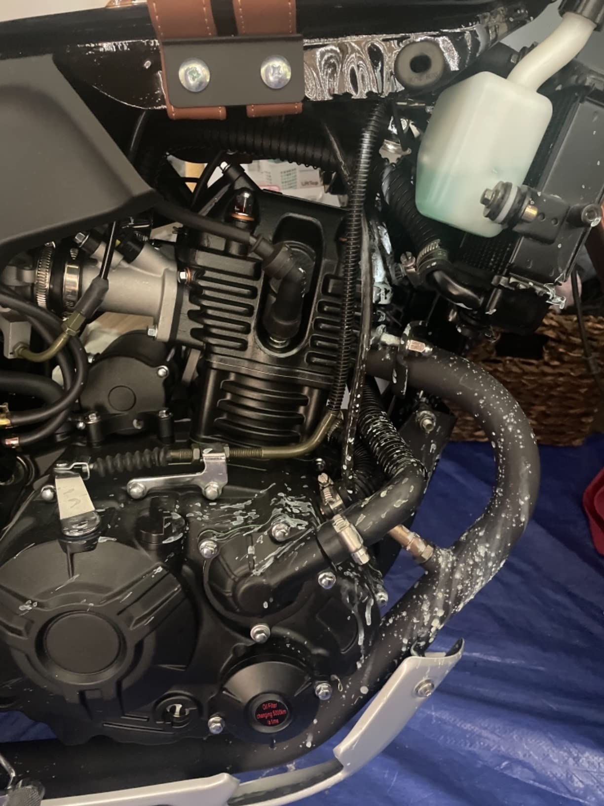 X-PRO Lifan KPM 200 Adult Motorcycle 200cc Gas Street Motorcycle Electric Fuel Injection 17HP 6 Speed customer photo 1