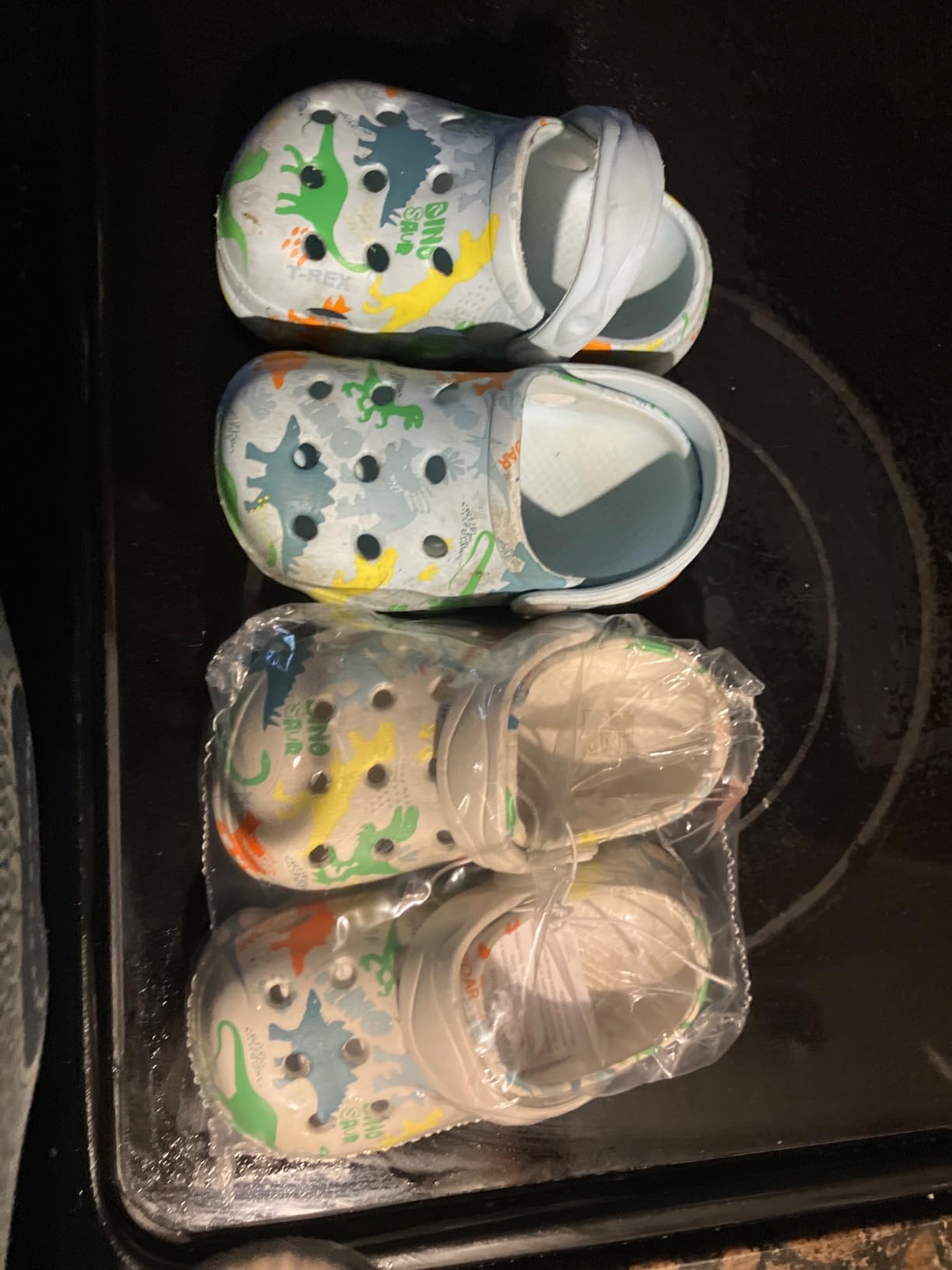 Kids Clogs Boys Girls Toddler Dinosaur Slip on Slide Garden Shoes Cartoon Beach Pool Kids Clog Sandals Slippers Water Clogs customer photo 2
