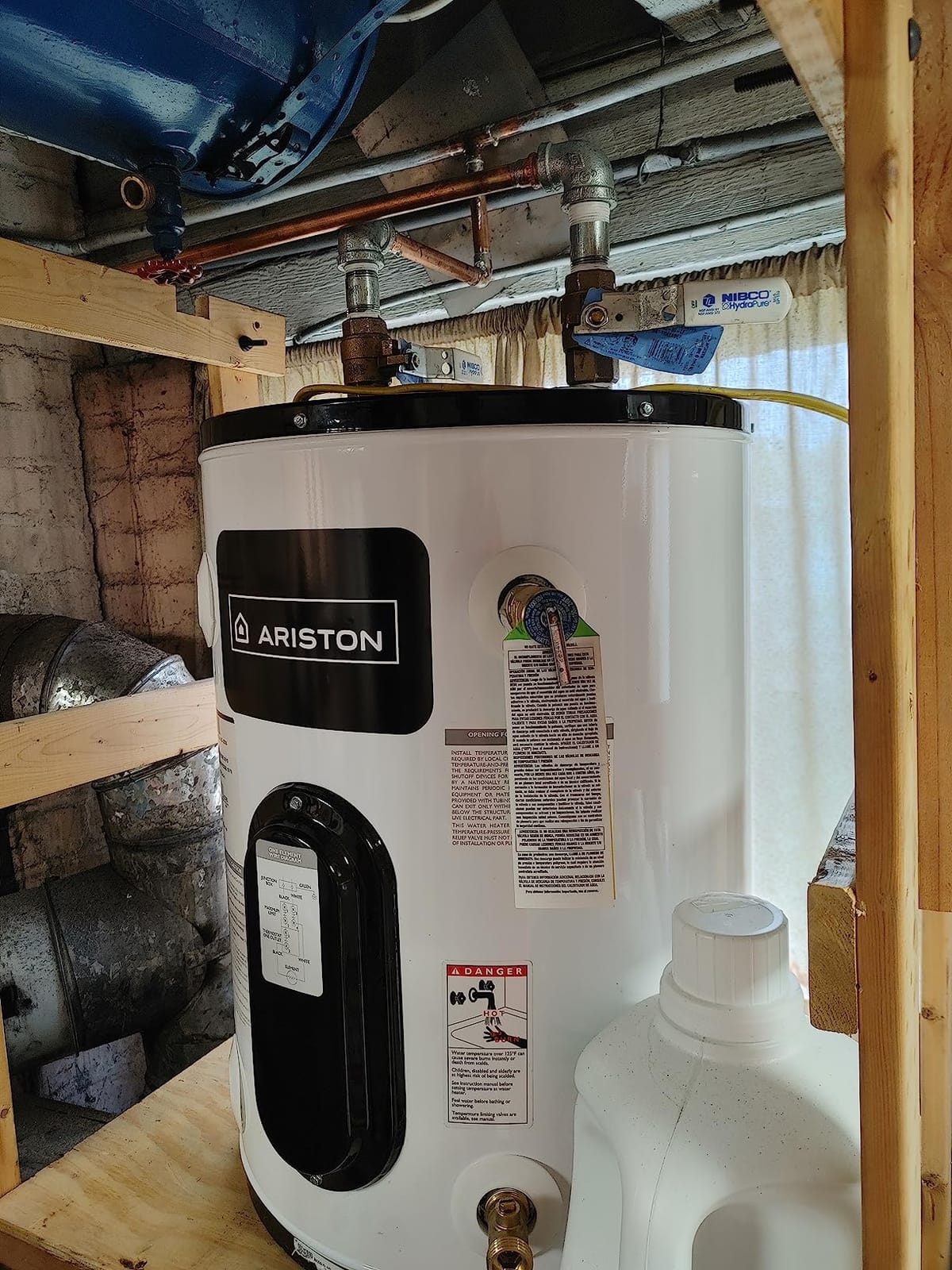 12 Gallon, 120V - Ariston Electric Water Heater - Compact Point of Use Tank for RV, Camper, Small Spaces customer photo 1