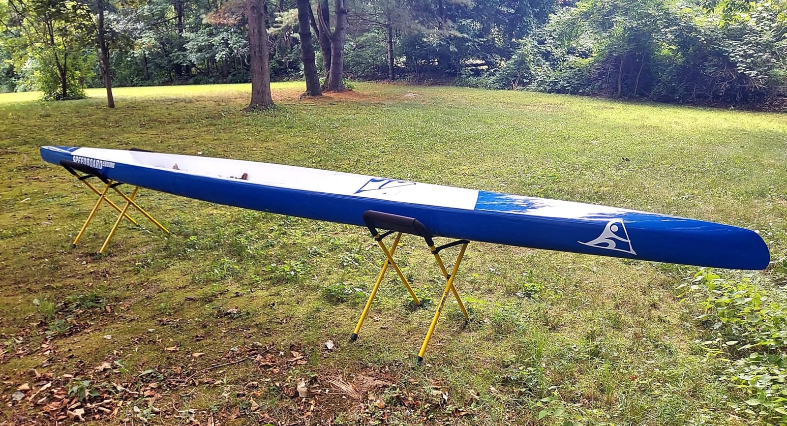 Suspenz Kayak Stand, Heavy Duty Portable Folding Stands for Kayaks, Canoes, SUPs - 175 lb Capacity - (22-1830), Yellow customer photo 1