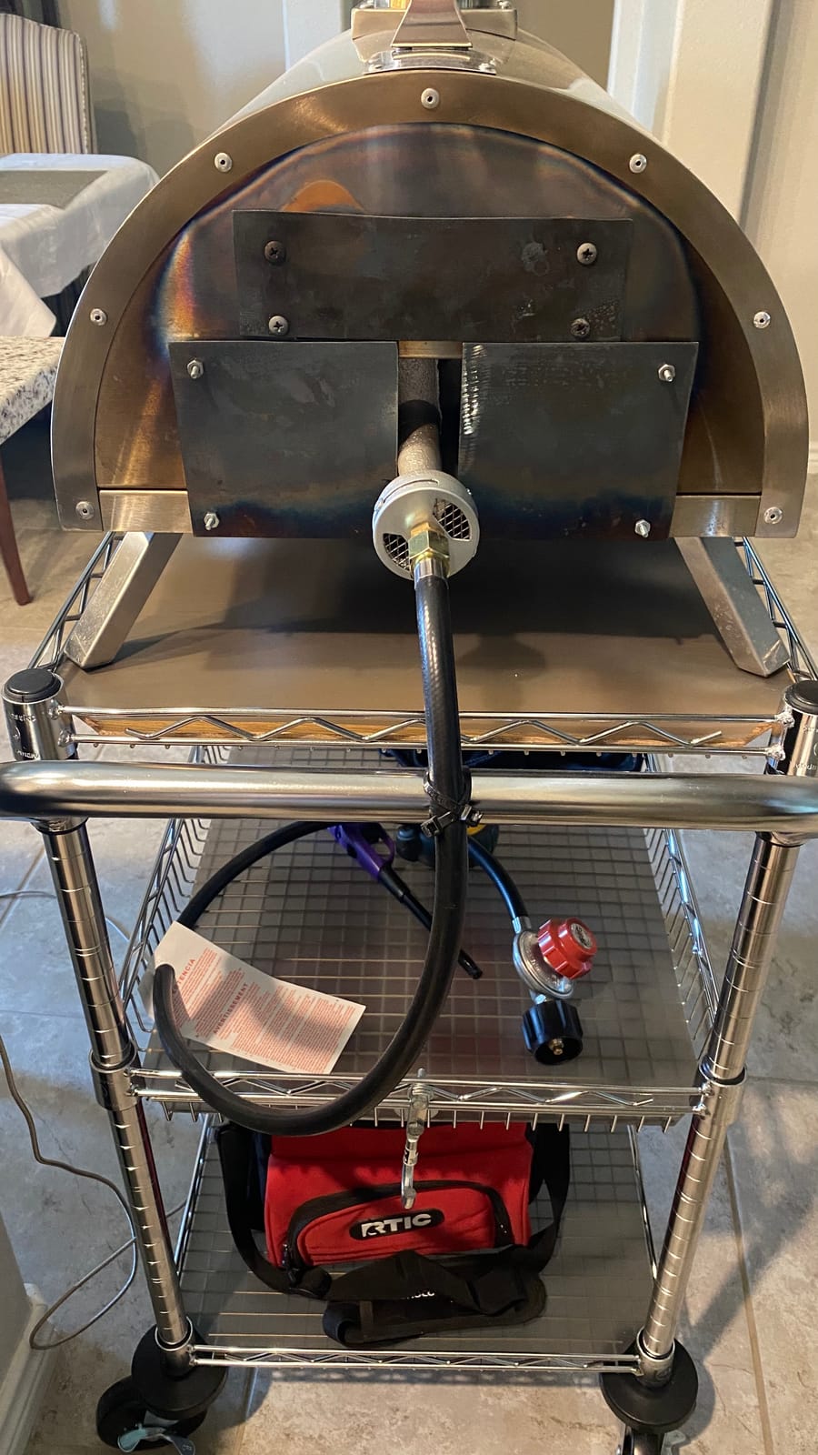 Pellethead Portable Wood-Fired Pizza Oven Kit, 800F, 13