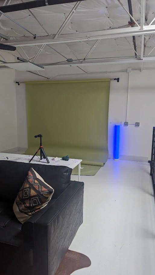 Single Roller Wall/Light Stand Mounting 2-in-1 Manual Background Support System, Including Two Single Hooks, Two Expand Bars, One Chain customer photo 2