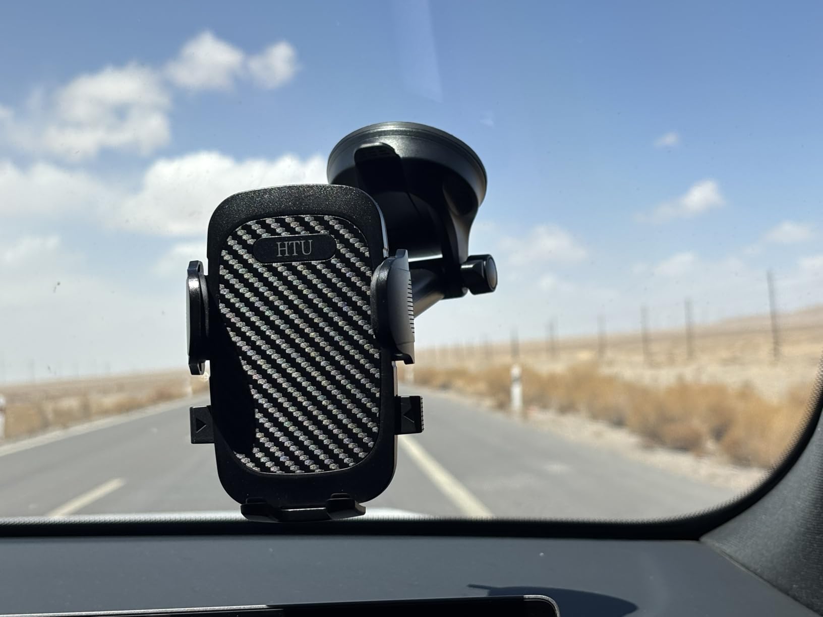2026 Ultimate Best [True Military-Grade & Safety Cert] Car Phone Holder HTU [Upgraded 360 Rotation & 100LBS Strongest Suction] 5-in-1 Truck Windshield Dashboard Vent Mount Stand for iPhone Android, Black customer photo 2