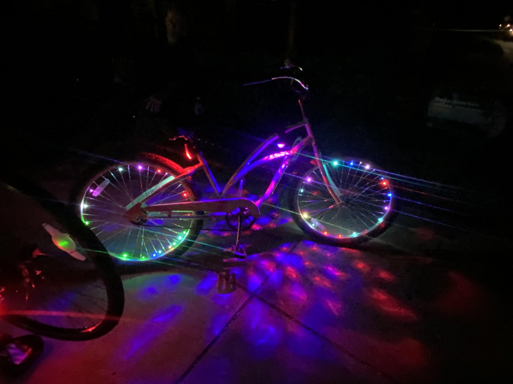 Brightz Disco Bike Lights, RGB LED Bicycle Light for Burning Man | Light-up bicycle decorations for boys & girls; bike lights for night riding; bike accessories for BMX, ebikes & scooters customer photo 1
