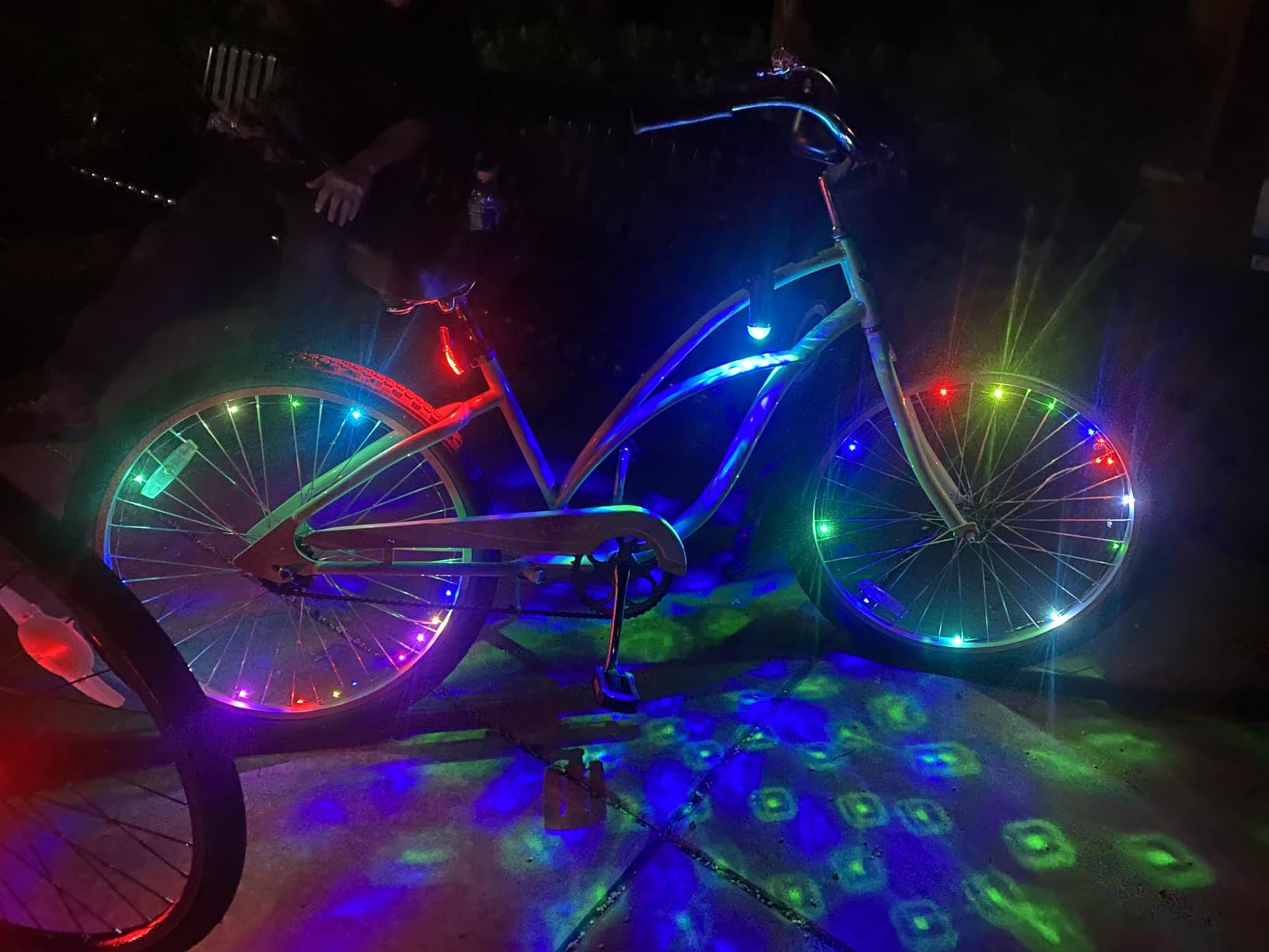Brightz Disco Bike Lights, RGB LED Bicycle Light for Burning Man | Light-up bicycle decorations for boys & girls; bike lights for night riding; bike accessories for BMX, ebikes & scooters customer photo 2