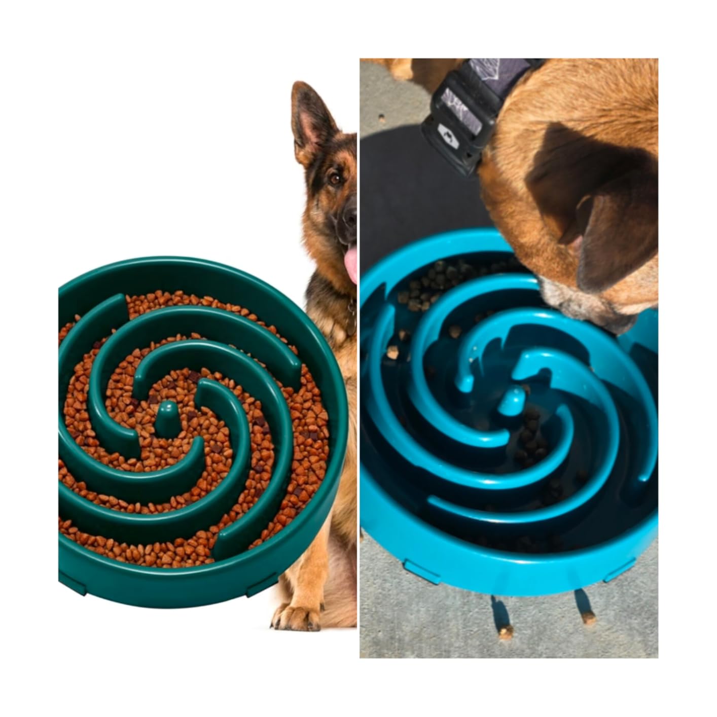 JASGOOD Slow Feeder Dogs Bowl for Large Medium Dogs, Anti-Gulping Pet Slower Food Feeding Bowls, Stop Bloat, Preventing Choking customer photo 2
