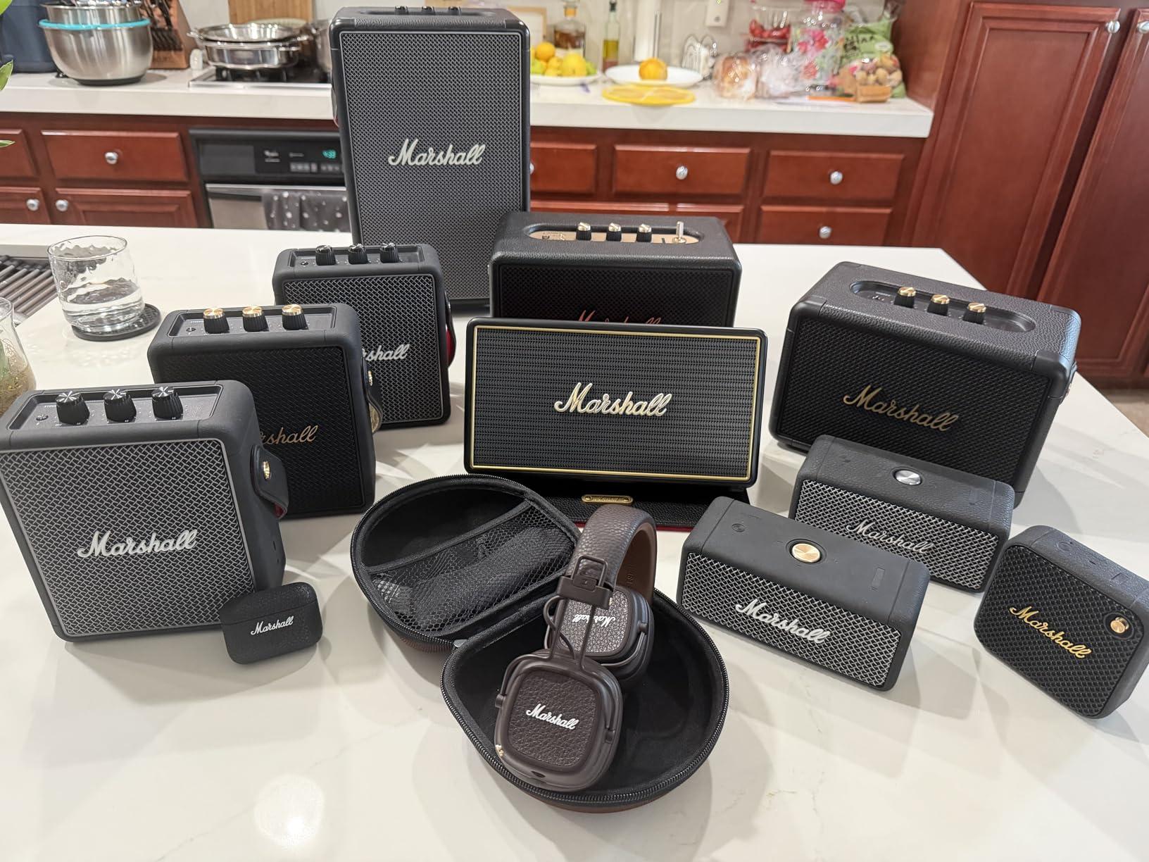 Marshall Tufton Portable Bluetooth Speaker, Black & Brass customer photo 2