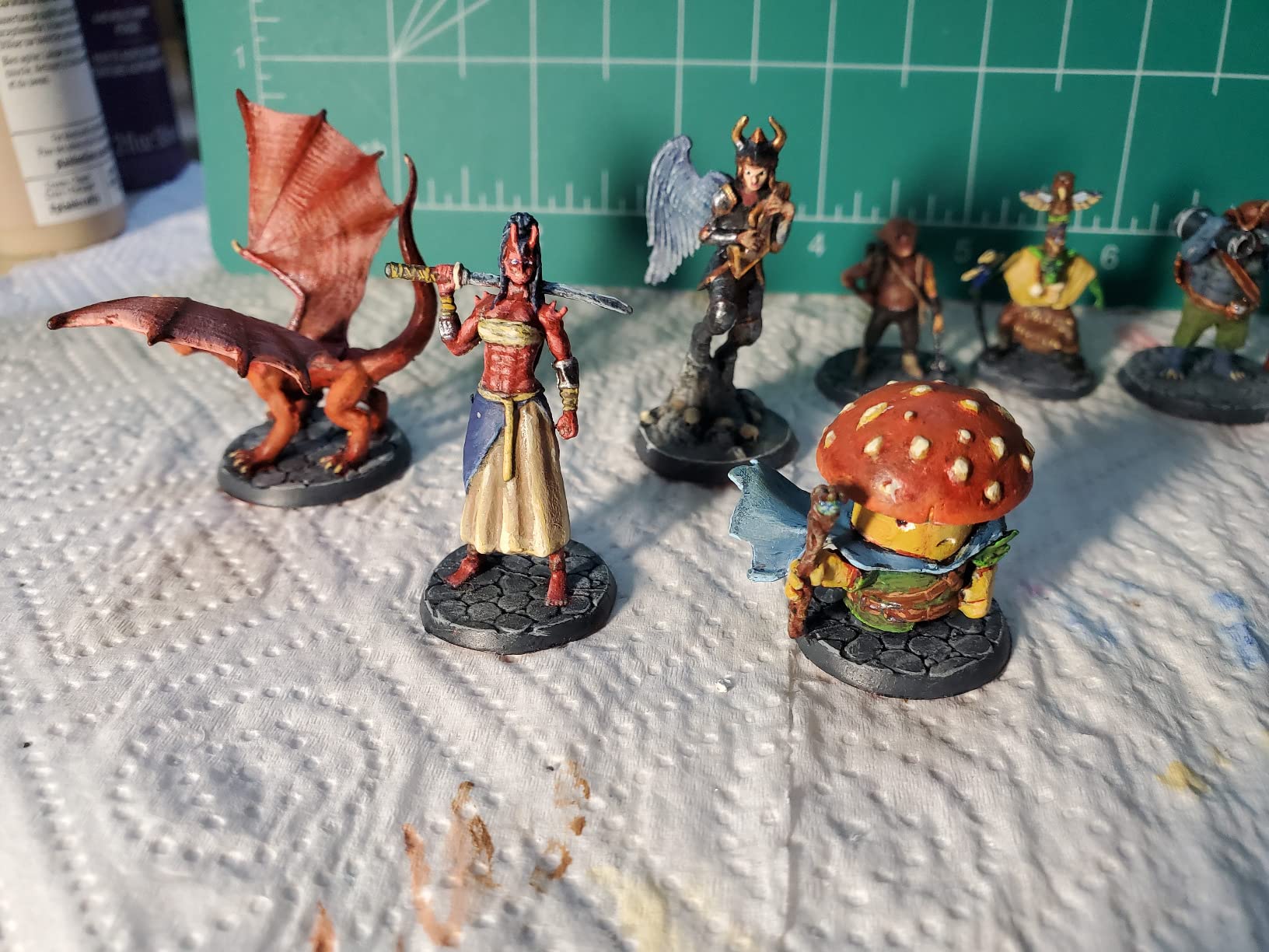 Wildspire Fantasy Monsters & Bookish Dragon for DND Miniatures Unpainted Bulk 28mm-32mm Dungeons & Dragons Minis Pathfinder Figures Fantasy Unpainted Tabletop RPG Miniature Starter Set for D&D customer photo 1