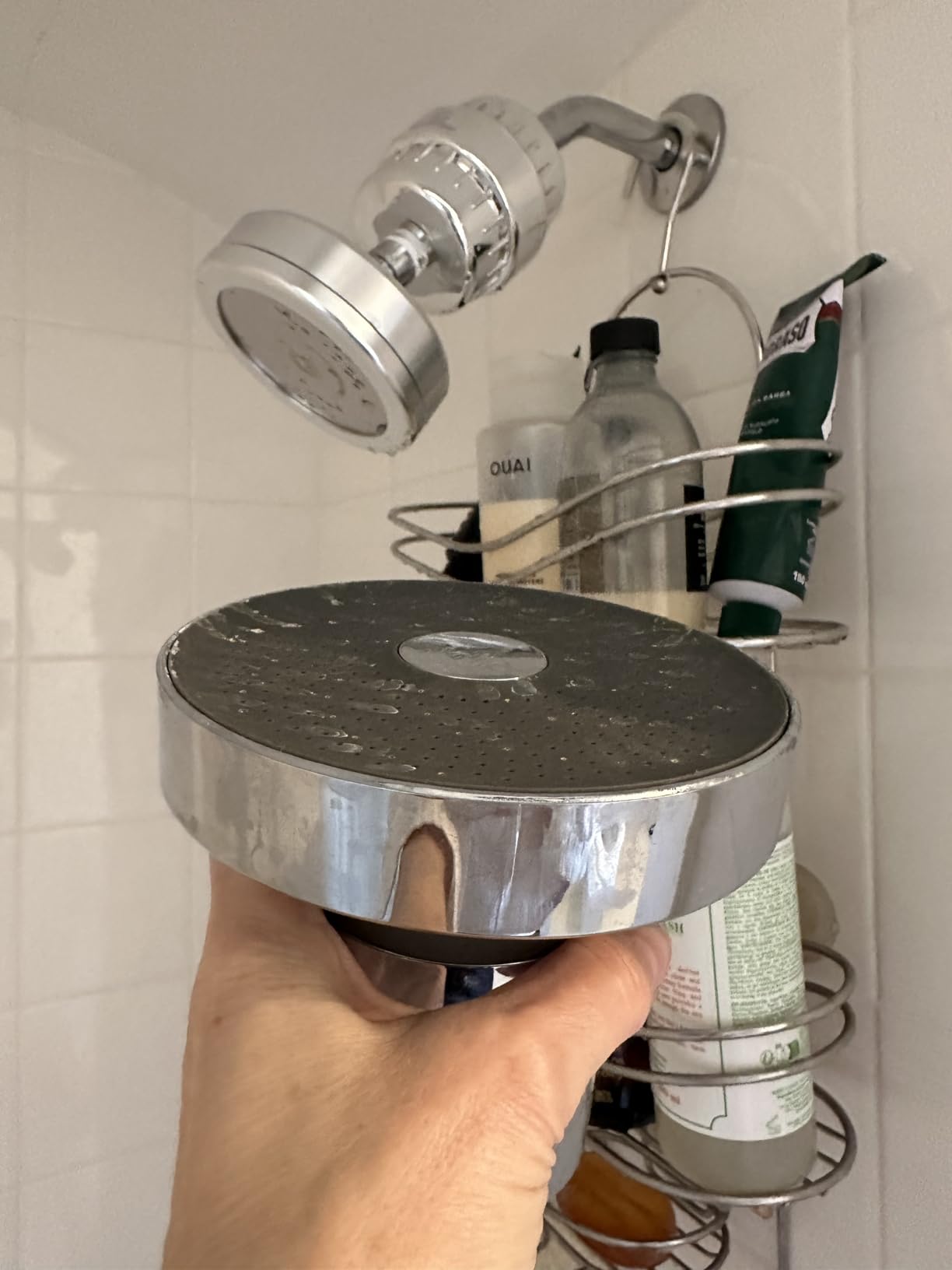 AquaHomeGroup Filtered Shower Head, 20+3 Stage, Reduces Chlorine, Chrome | Shower filter 20+3 stage, reduces chlorine and odor, high output, wall-mount, chrome finish, stainless steel customer photo 1