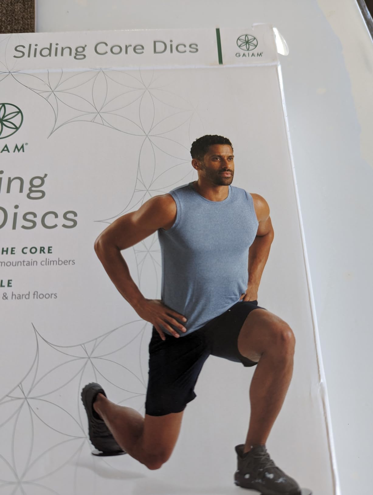 Gaiam Core Sliding Discs - Dual Sided Workout Sliders for Carpet & Hardwood Floor customer photo 2