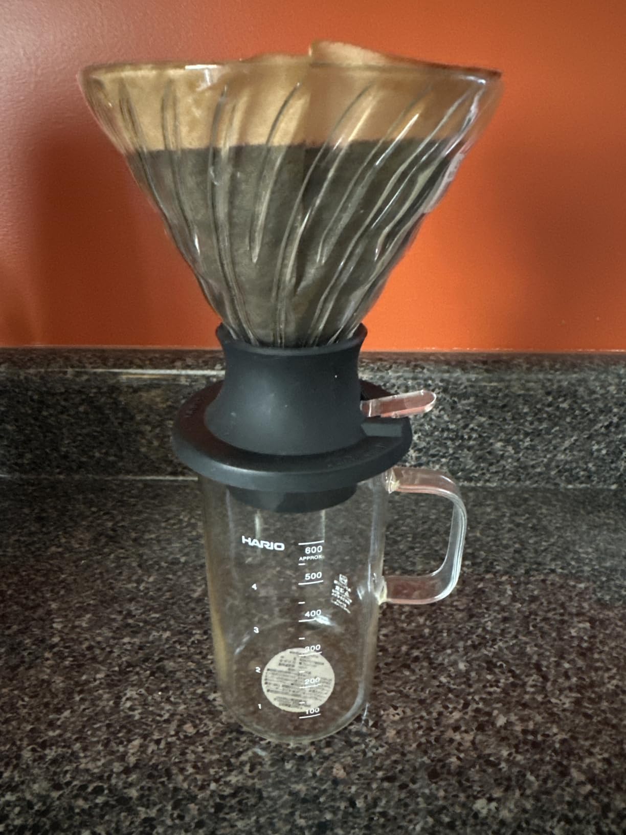 Hario BVD-3012-GR Beaker Server & Dripper Set, 600ml, Made in Japan, Gray customer photo 2