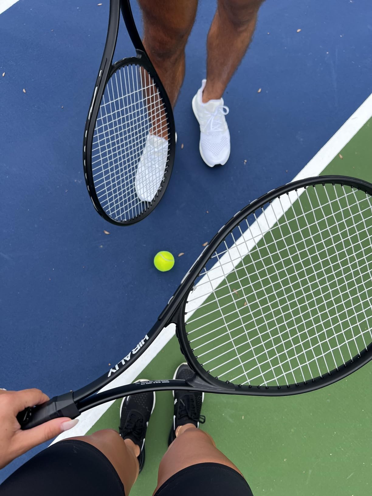 HIRALIY 27-Inch Tennis Racket for Adults with Ball and Carry Bag | Pre-strung Tennis racquets, Large Sweet Spot Lightweight Aluminum Tennis Set for Adult Beginner customer photo 1